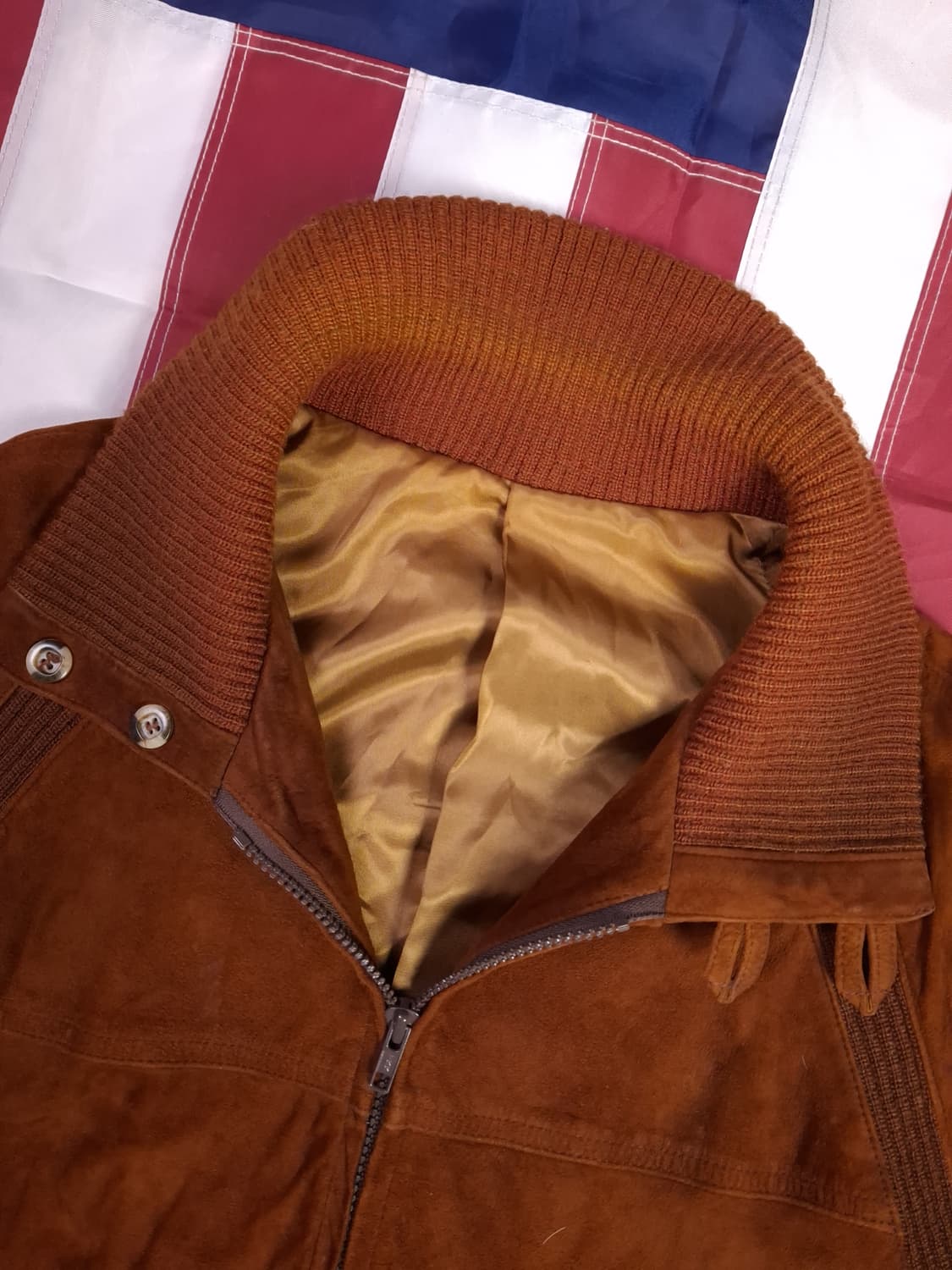 80's 미국제조 빈티지 리얼스웨이드 봄버자켓 상품이미지2