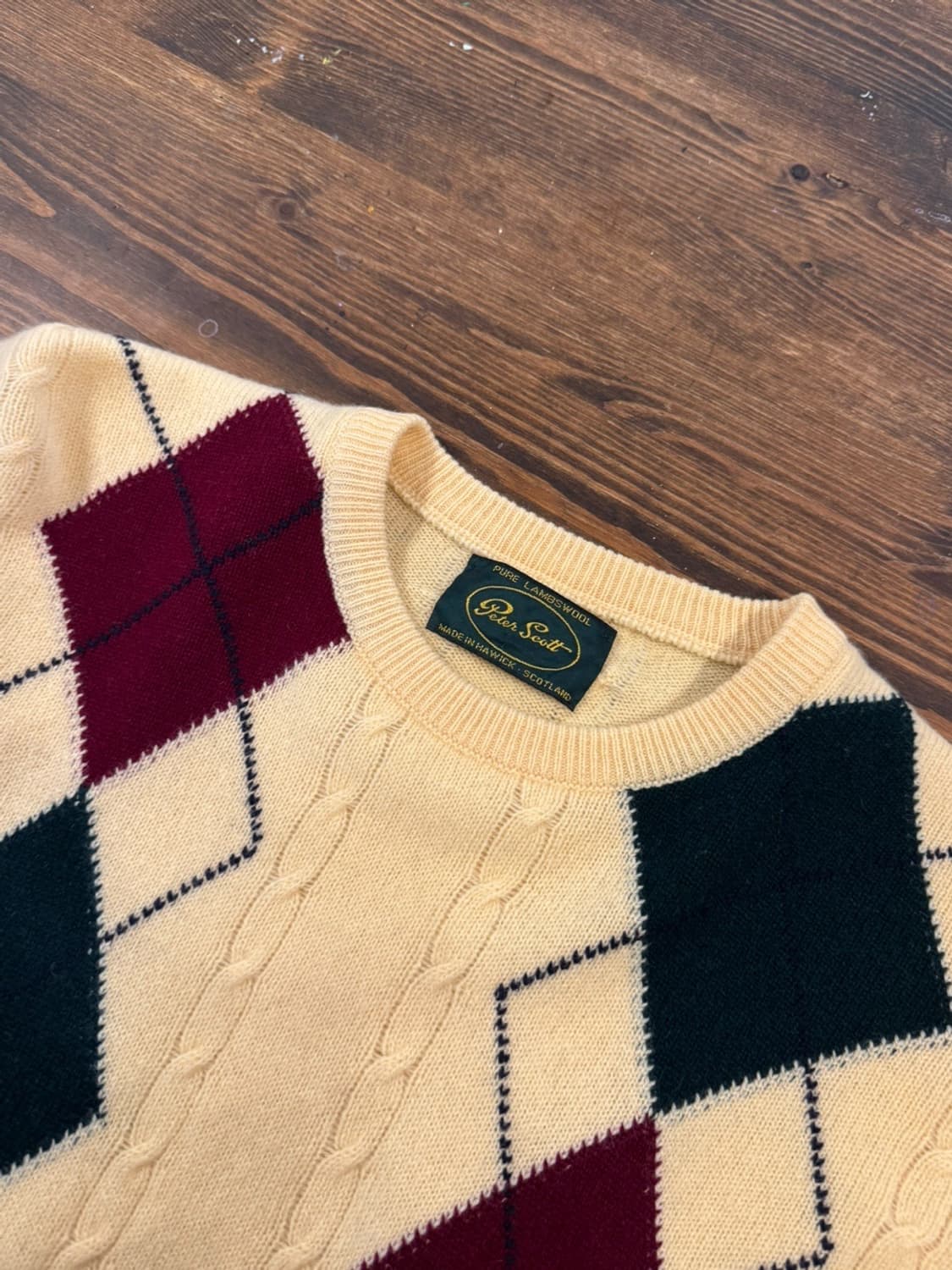 피터 스콧 아가일 니트 100 상품이미지6