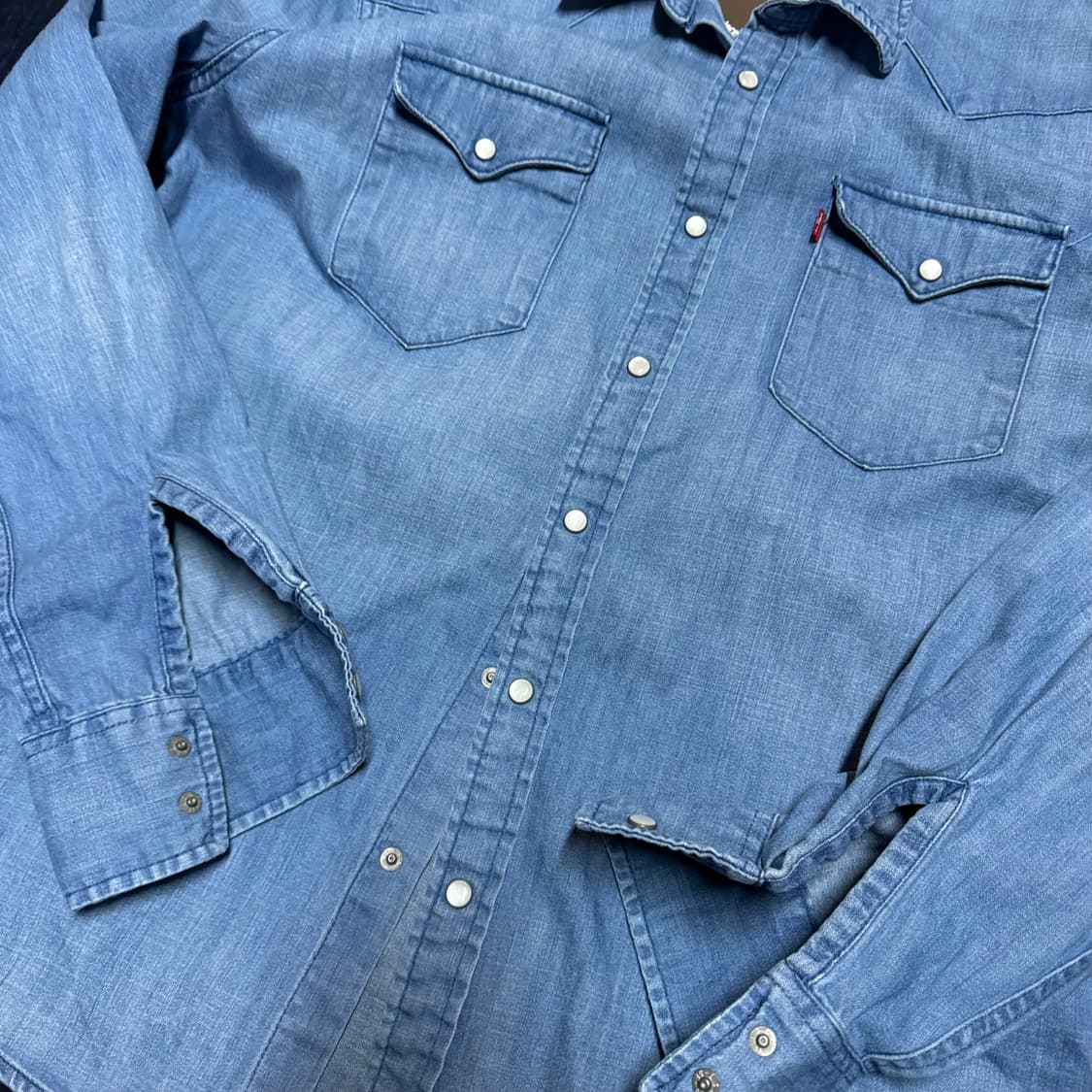 리바이스 데님 웨스턴 셔츠 XL 상품이미지3