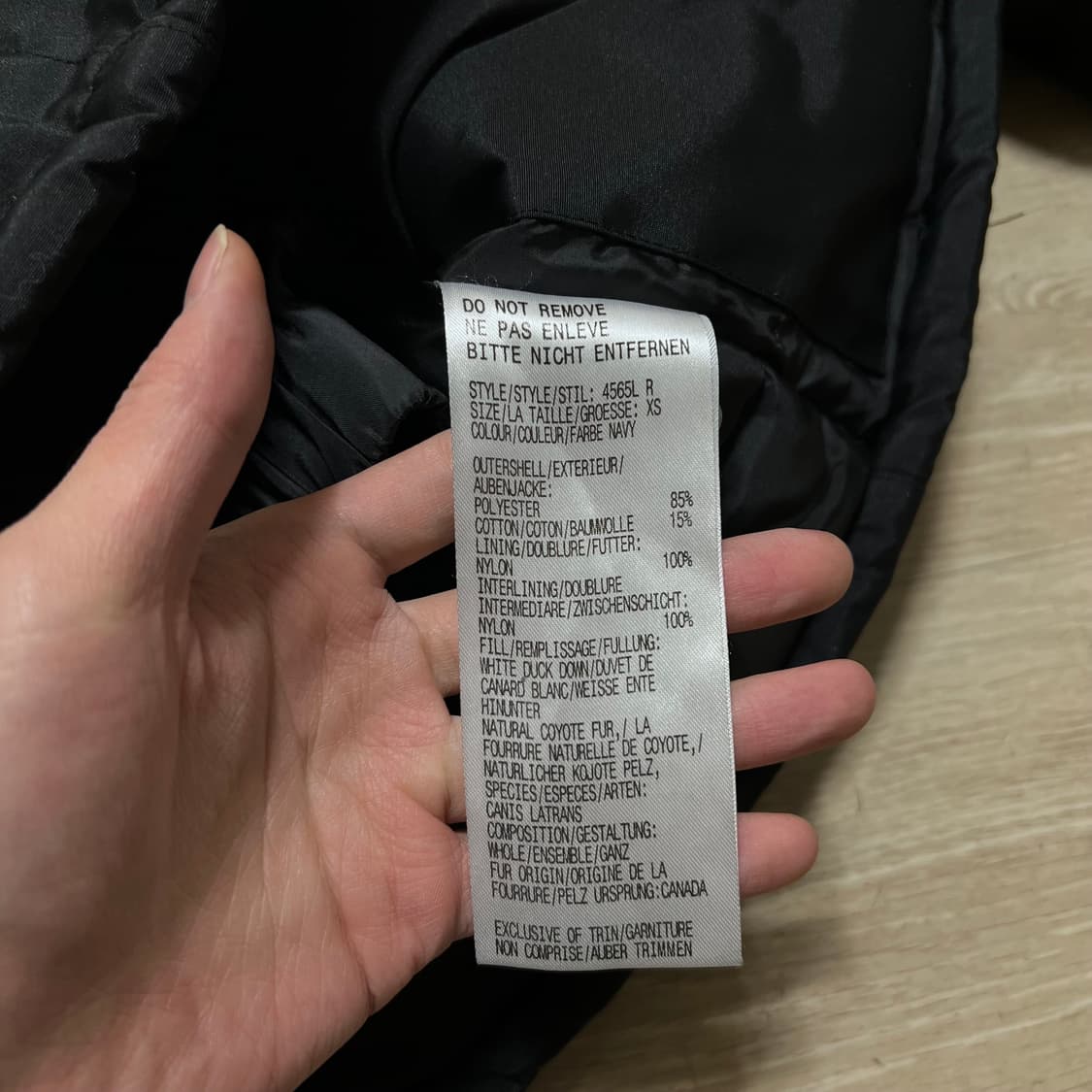 캐나다구스 여성 덕다운 퍼후드 익스페디션 파카 패딩 [네이비] XS/85 상품이미지5