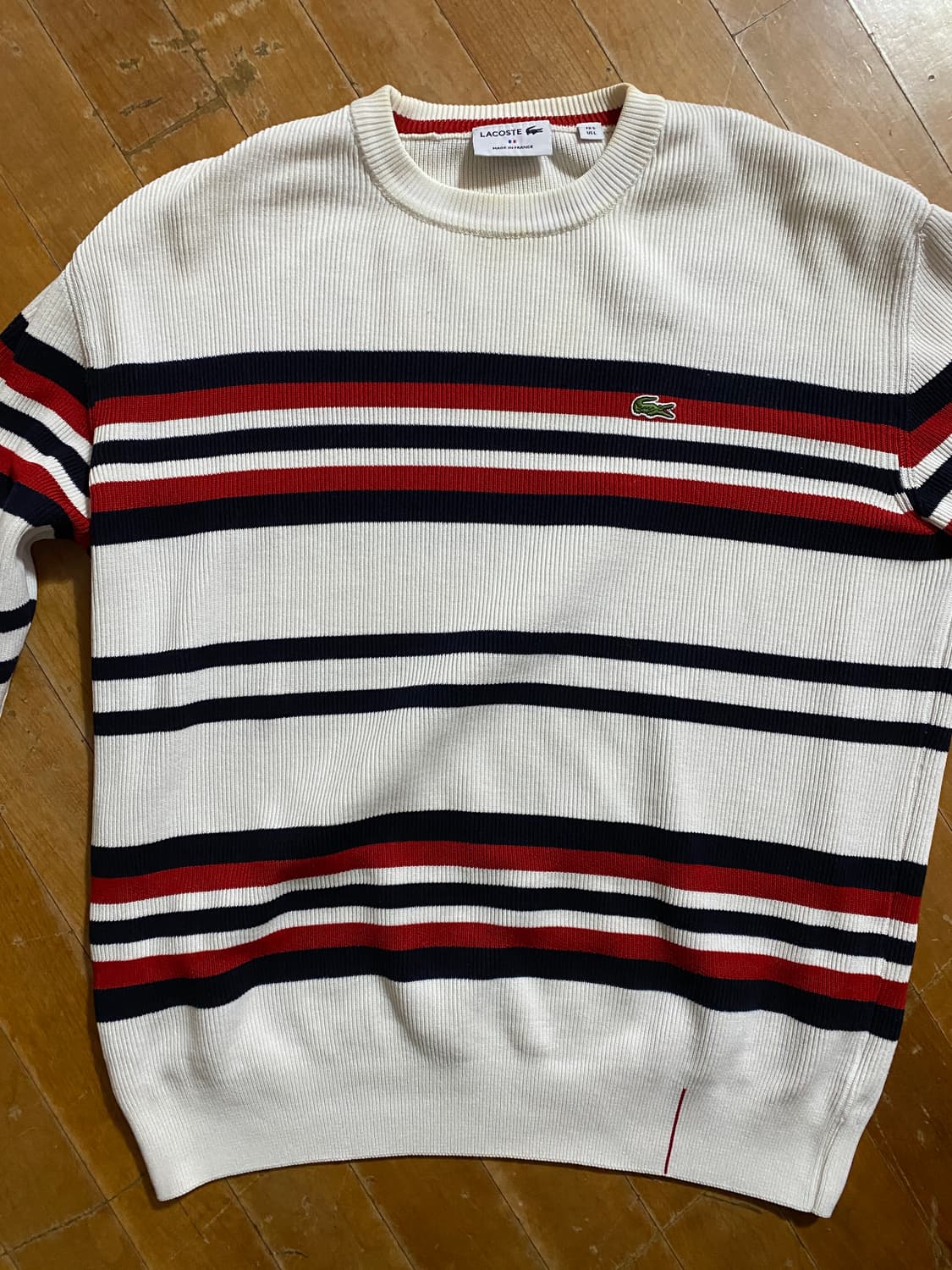 라코스테 스트라이프 남성 니트 L (105) 상품이미지1
