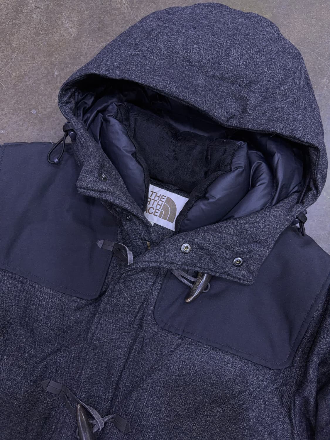 노스페이스 넬슨 더플코트 떡볶이 덕다운 패딩점퍼 그레이 100 상품이미지3