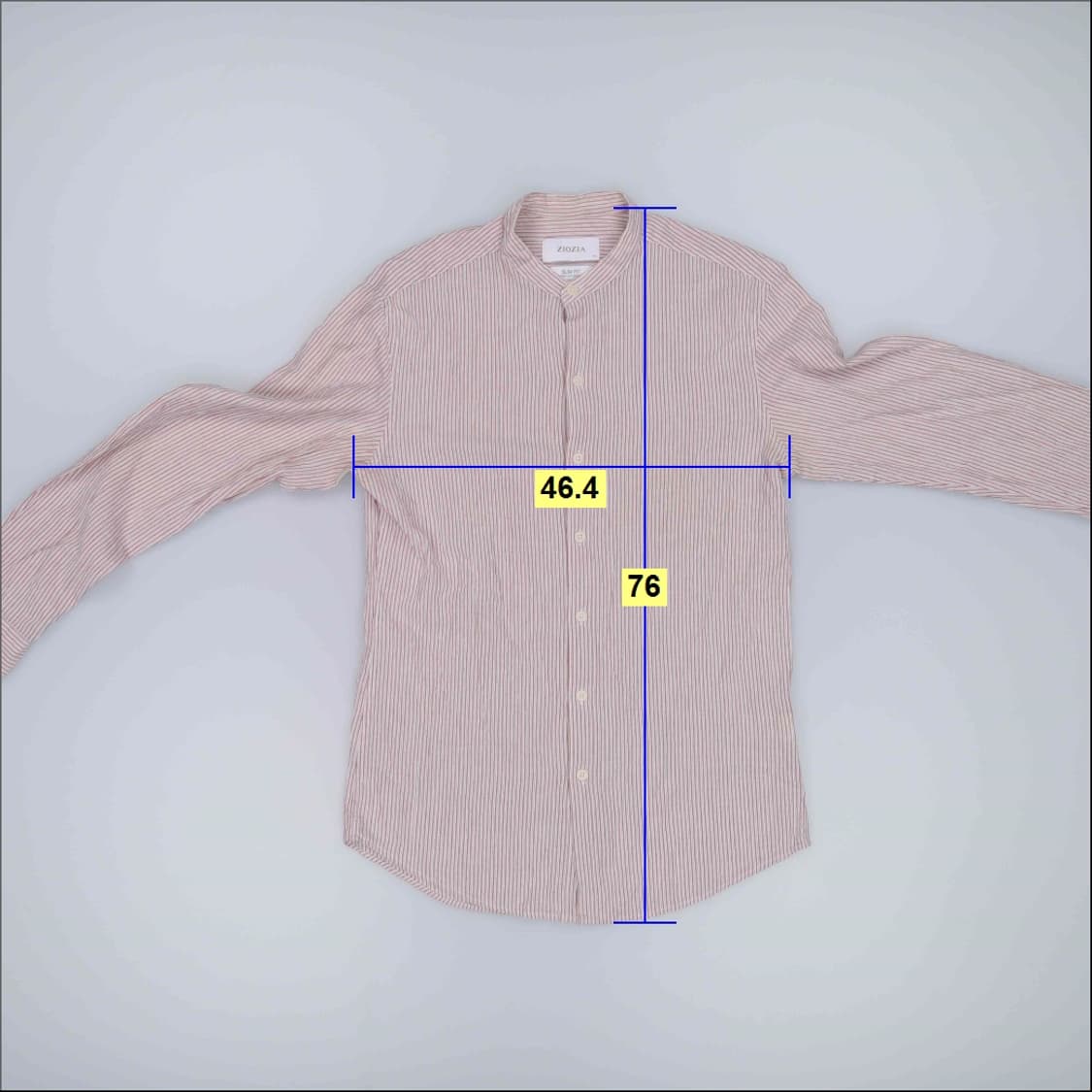 95 지오지아 스트라이프 헨리넥 셔츠 0325H1 상품이미지6