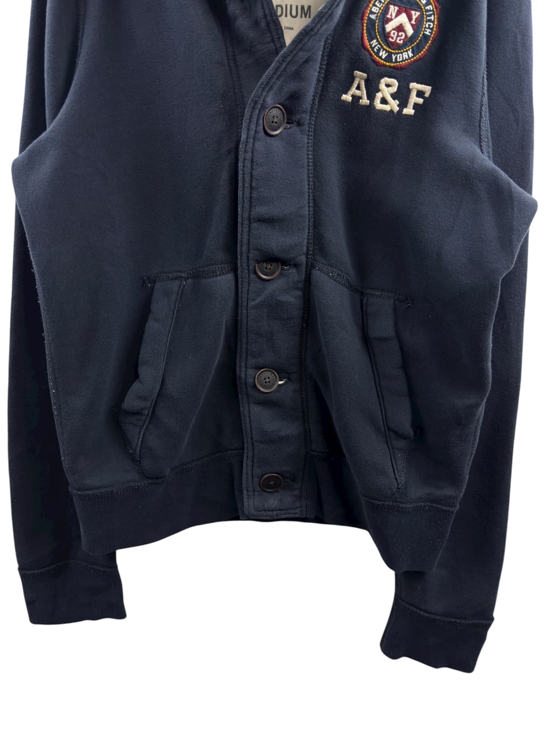 아베크롬비 버튼 네이비 후디1246 상품이미지4