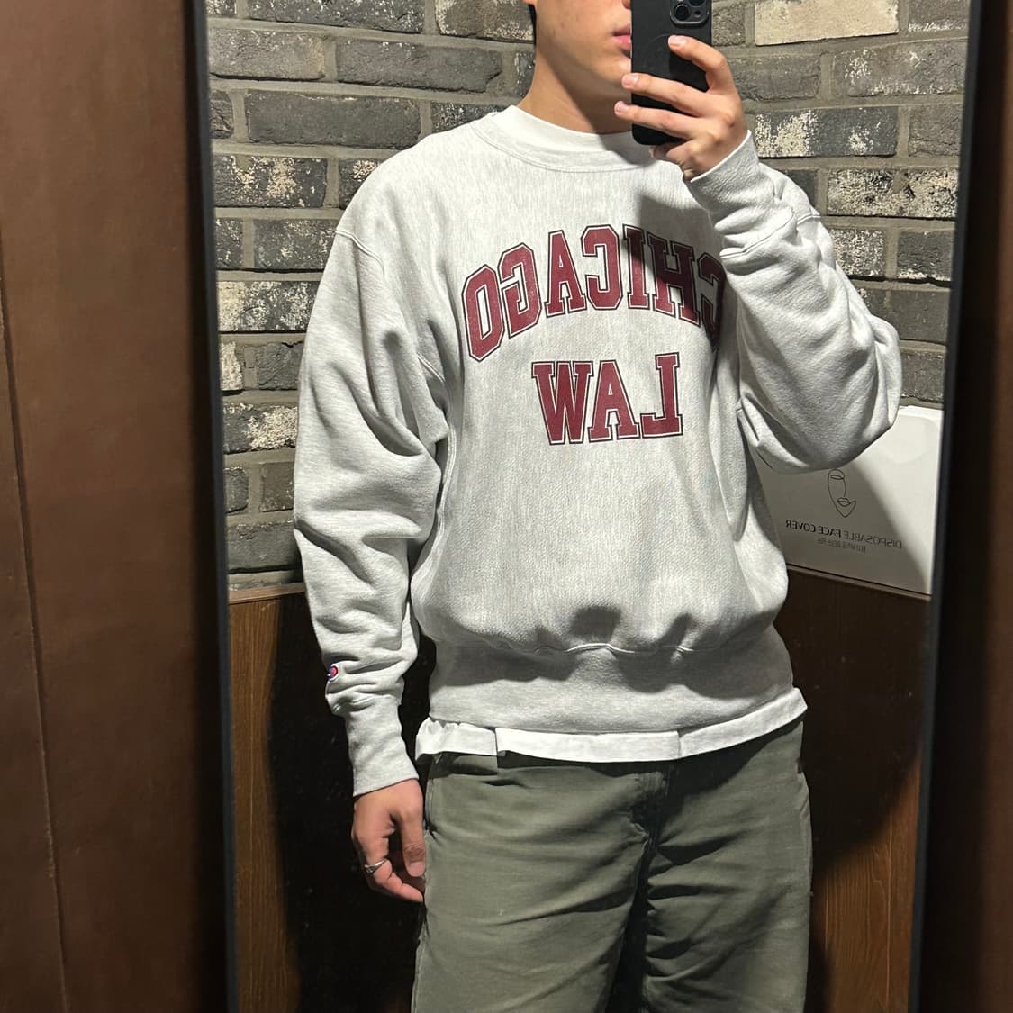 L) 챔피온 리버스위브 시카고 LAW 맨투맨 스웨트셔츠 상품이미지8