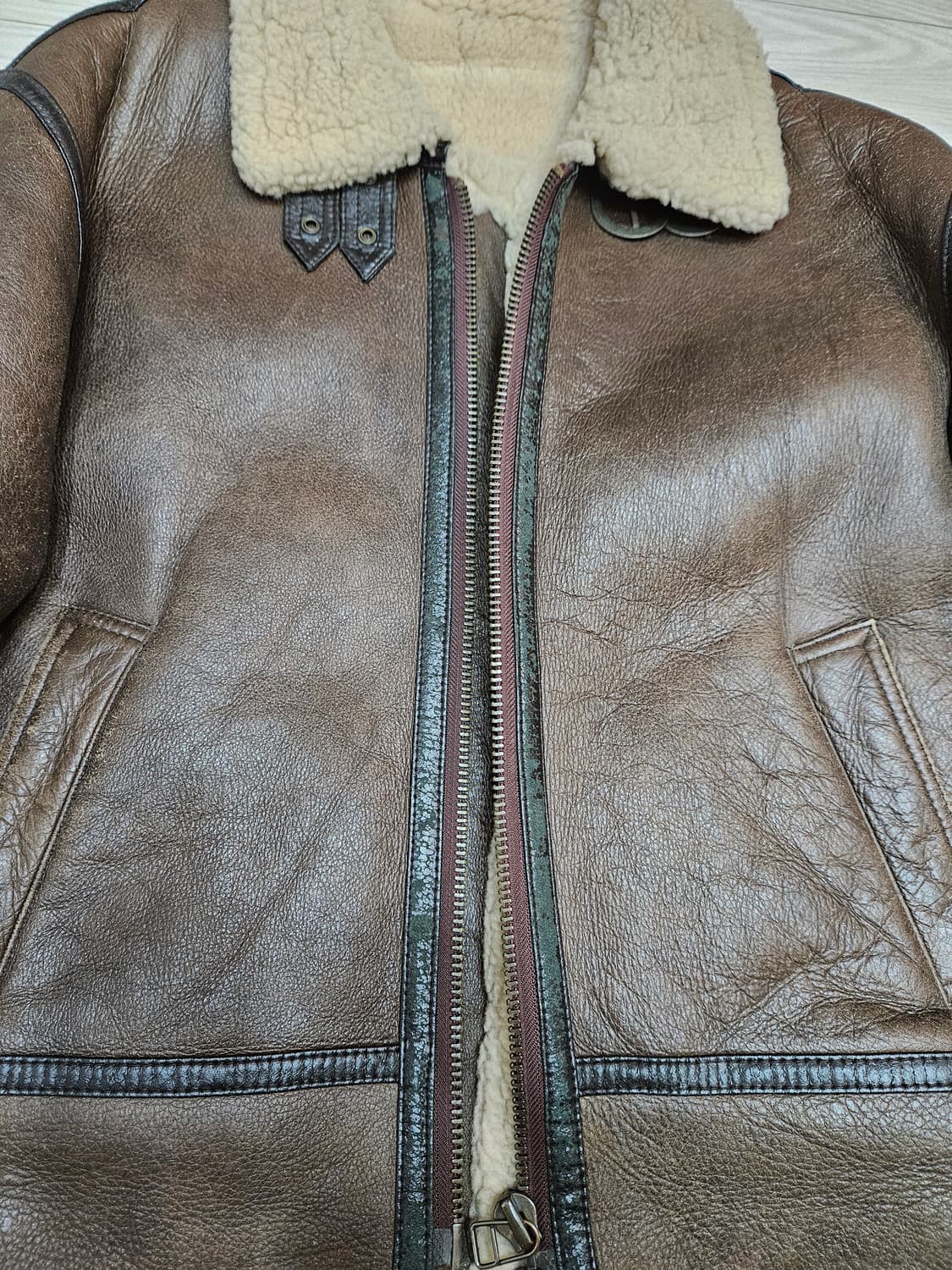 b-3 폭격기 무스탕 양가죽 XL 상품이미지4