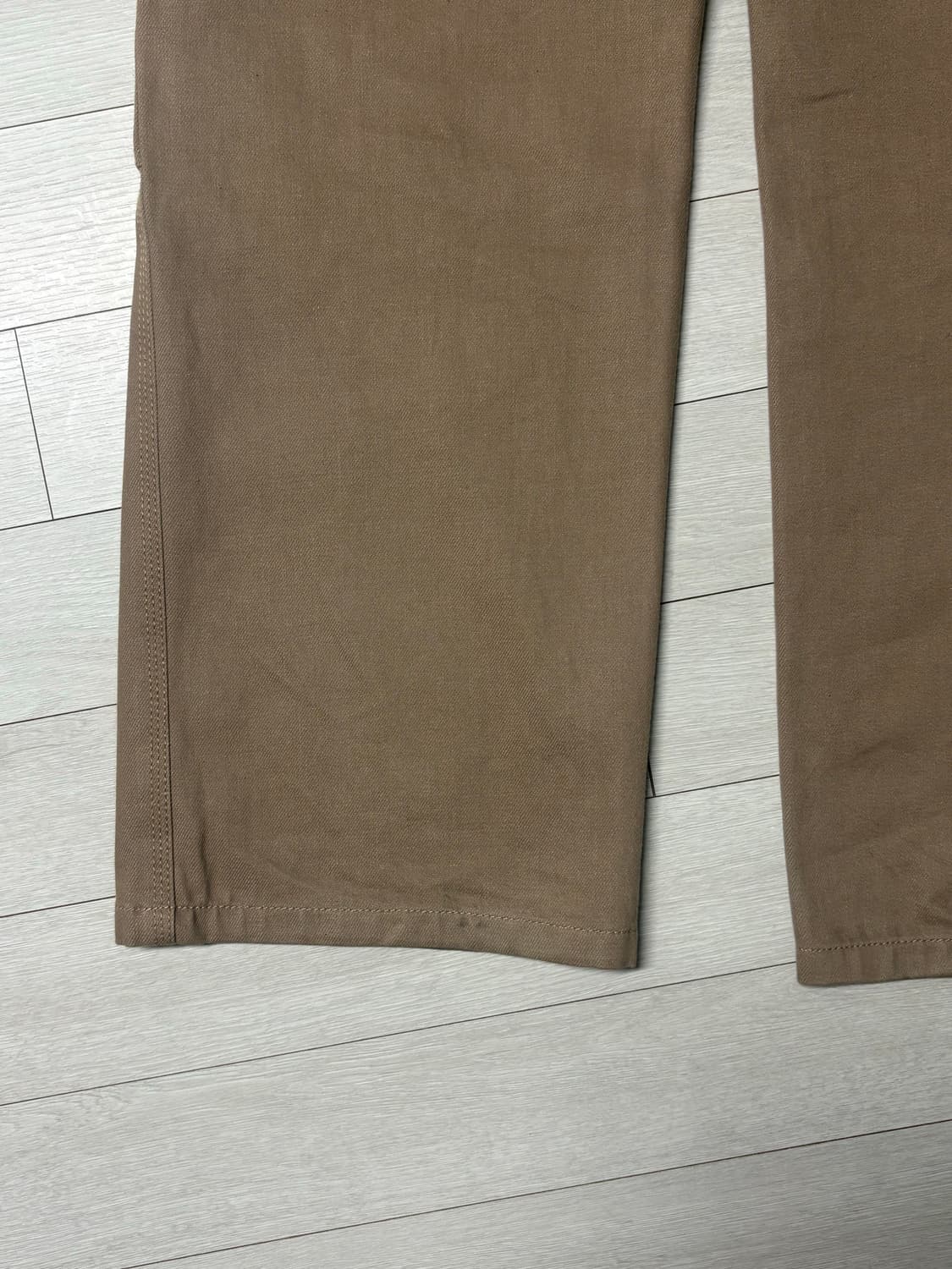 쿠어 노 페이드 카펜터 데님 팬츠 베이지 (M) 상품이미지5