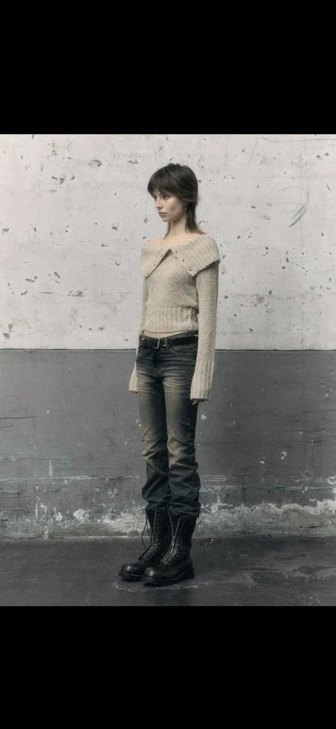 보헤미안서울 샌드블루 부츠컷 데님 상품이미지1