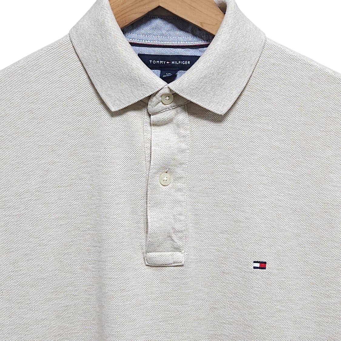100)Tommy 타미 PK반팔 카라티 라이트아이보리 상품이미지2