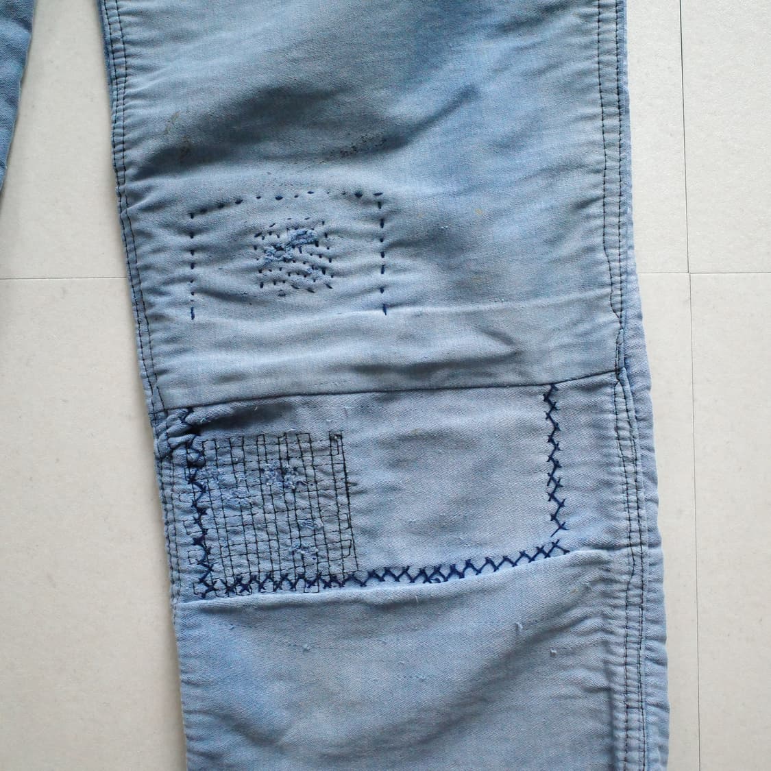 80s 프렌치 몰스킨 리페어&페이트 워크팬츠 MADE IN FRANCE  상품이미지6