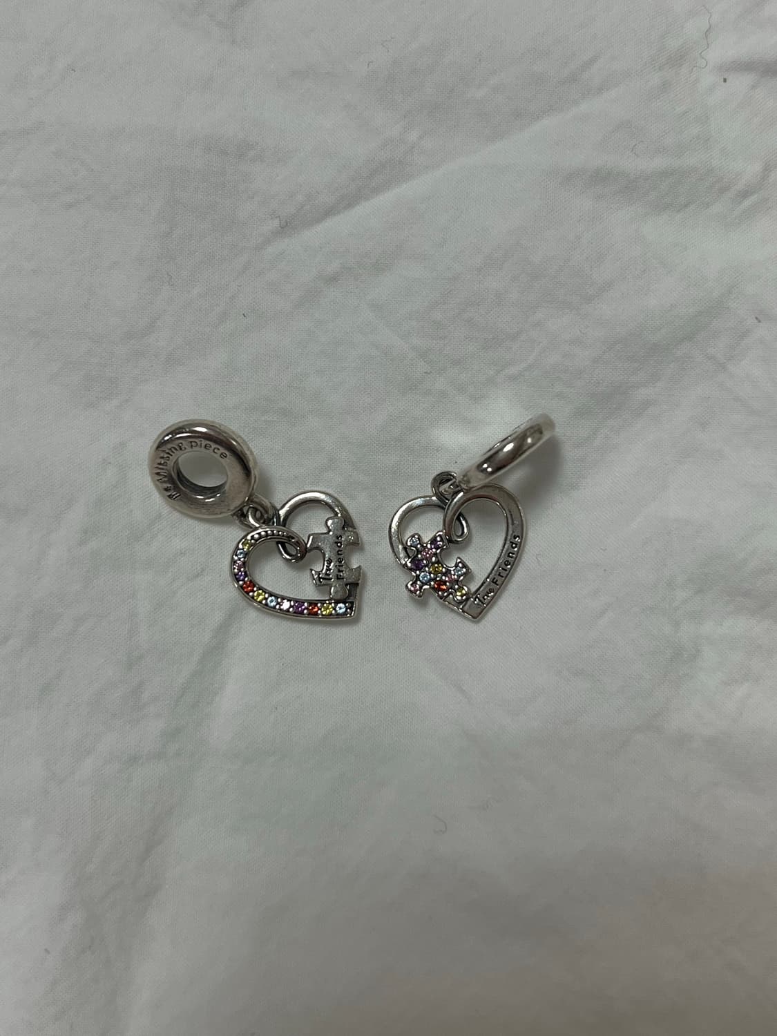 판도라 참 792239C01 스플리터블 퍼즐 피스 하트 프렌드쉽 펜던트  상품이미지3