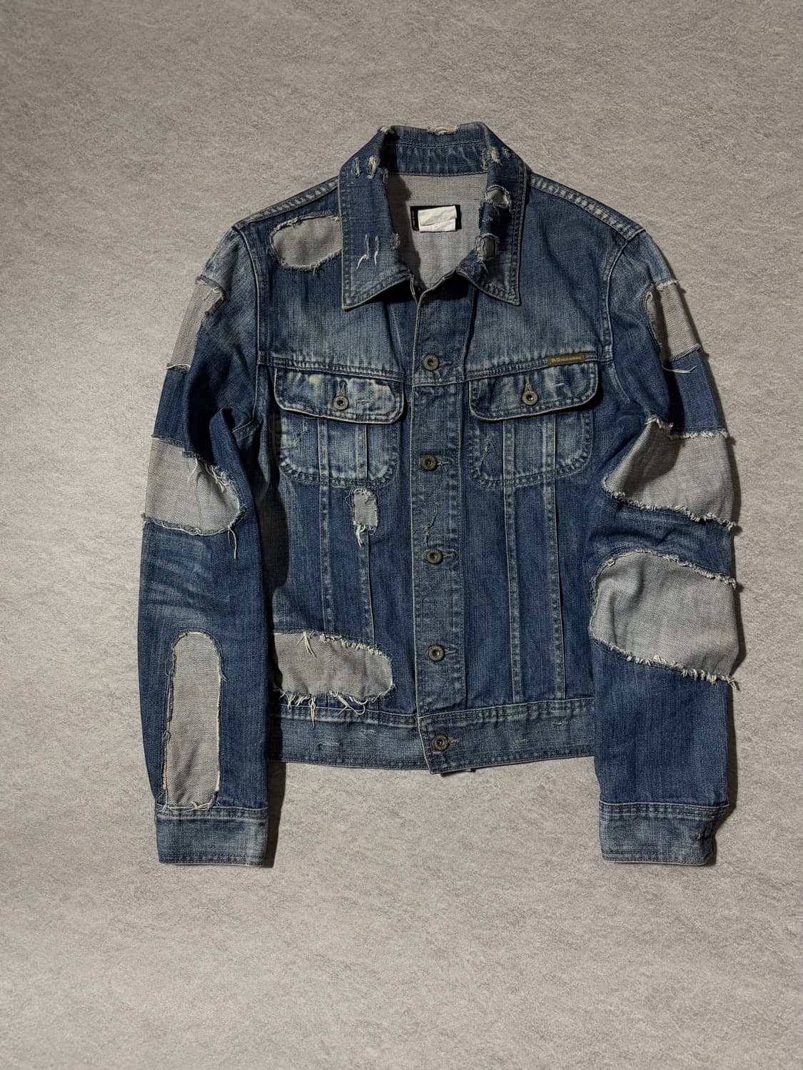 04AW 돌체앤가바나 디스트로이드 데님자켓 상품이미지1