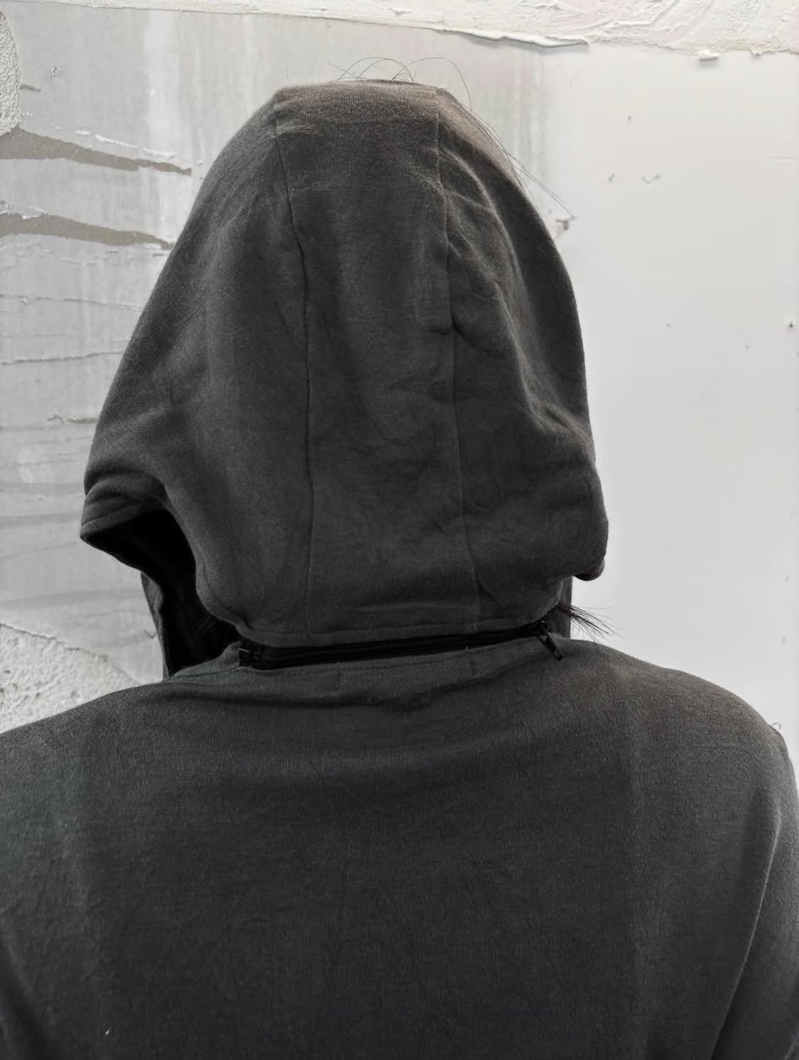 semantic design Khaki Hood Zip-Up 상품이미지5