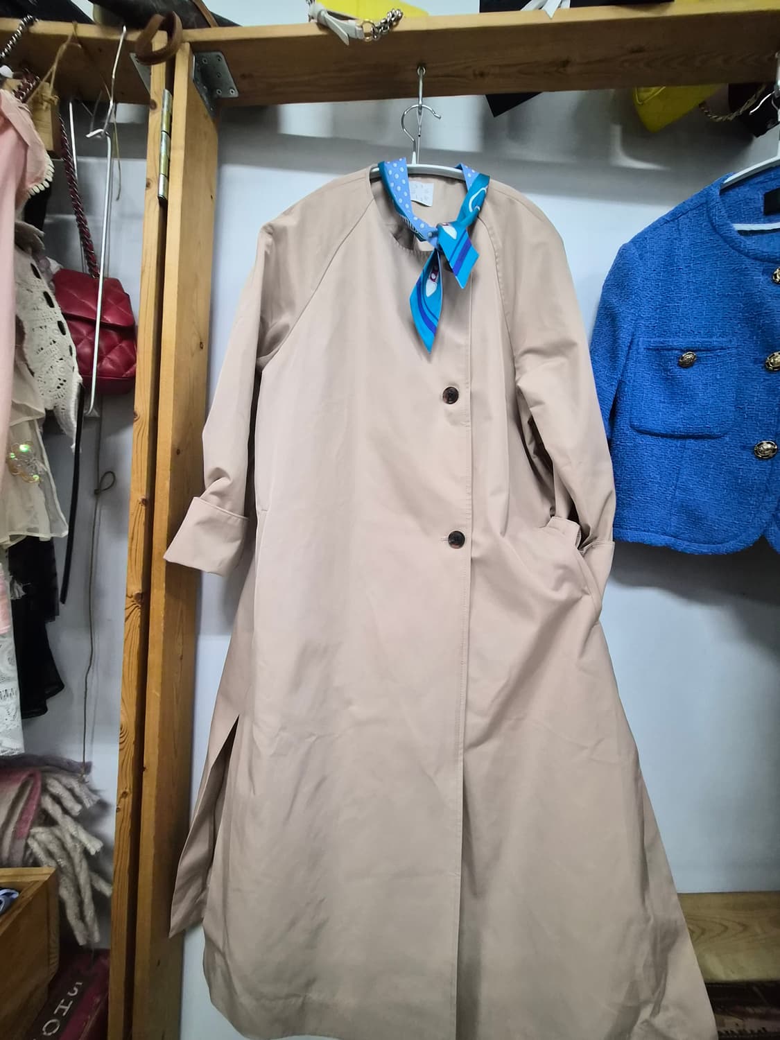 jamming 노카라 라운드 트렌치코트 상품이미지1