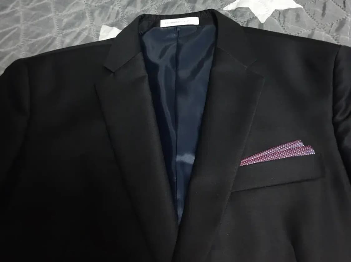 (톰보이)코모도스퀘어 행거치프 클래식 울혼방 블레이저 (M) 상품이미지2