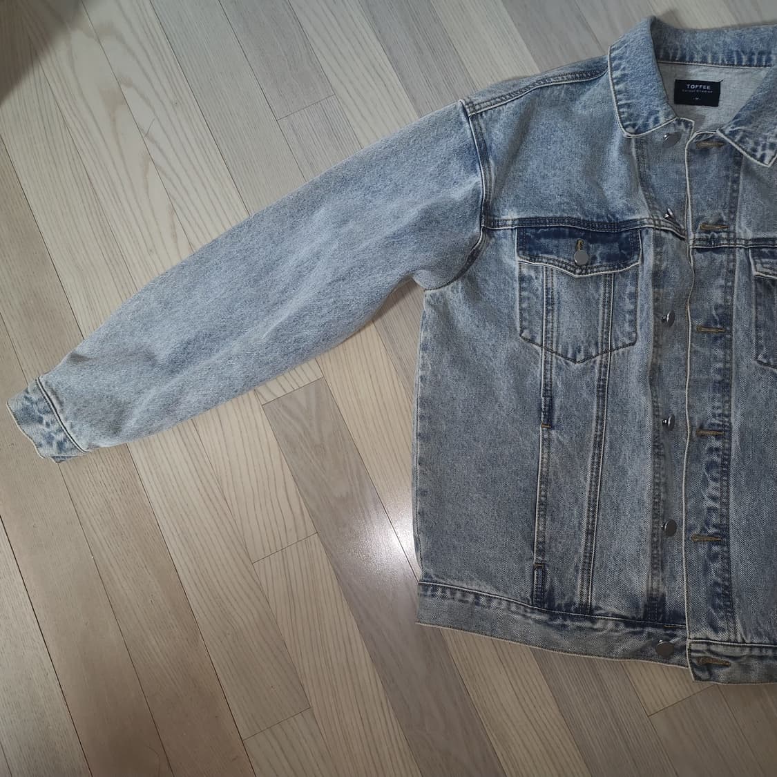 TOFFEE 워싱 연청 자켓 M사이즈 상품이미지2