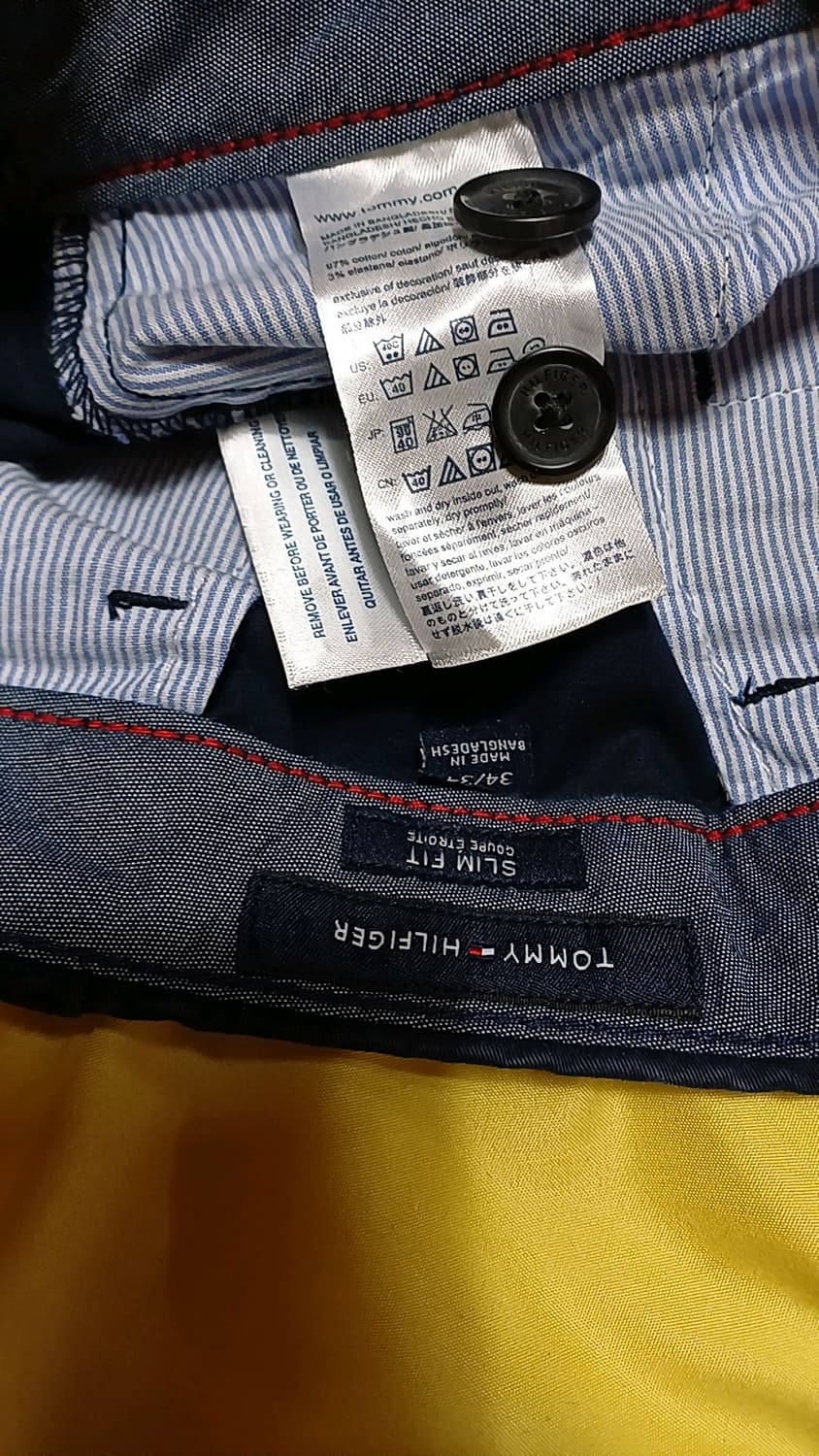 타미힐피거 슬림면바지 34인치 기장101 상품이미지3