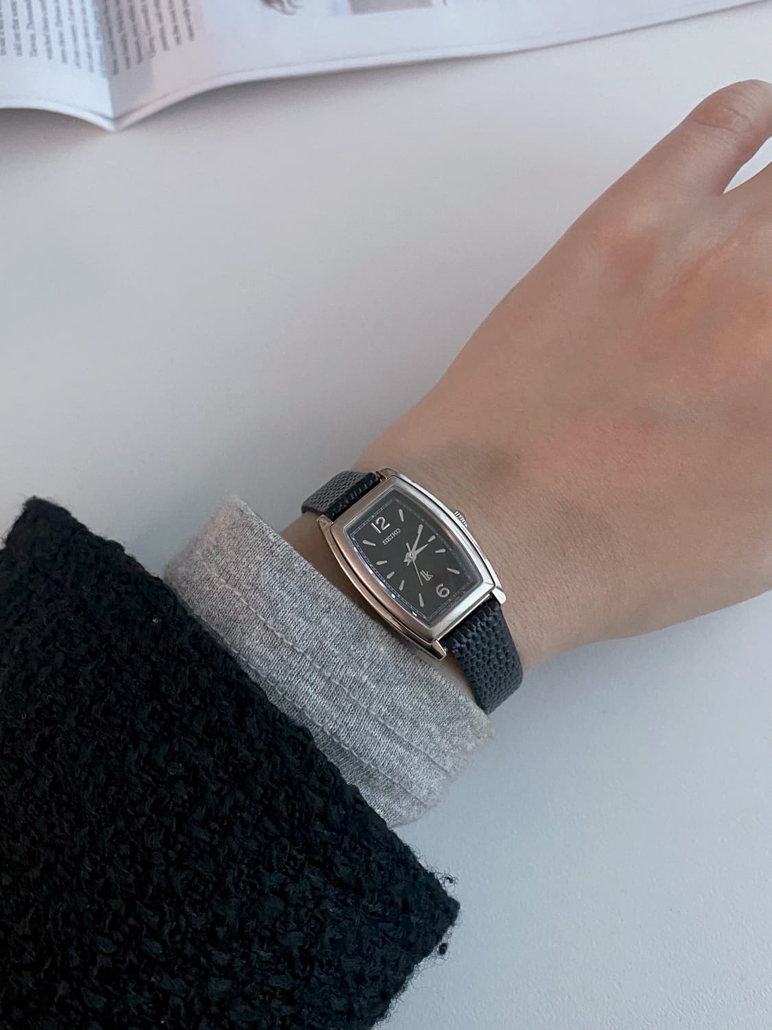 세이코 Seiko lk 루키아 쿼츠 블랙 레이디스 상품이미지5