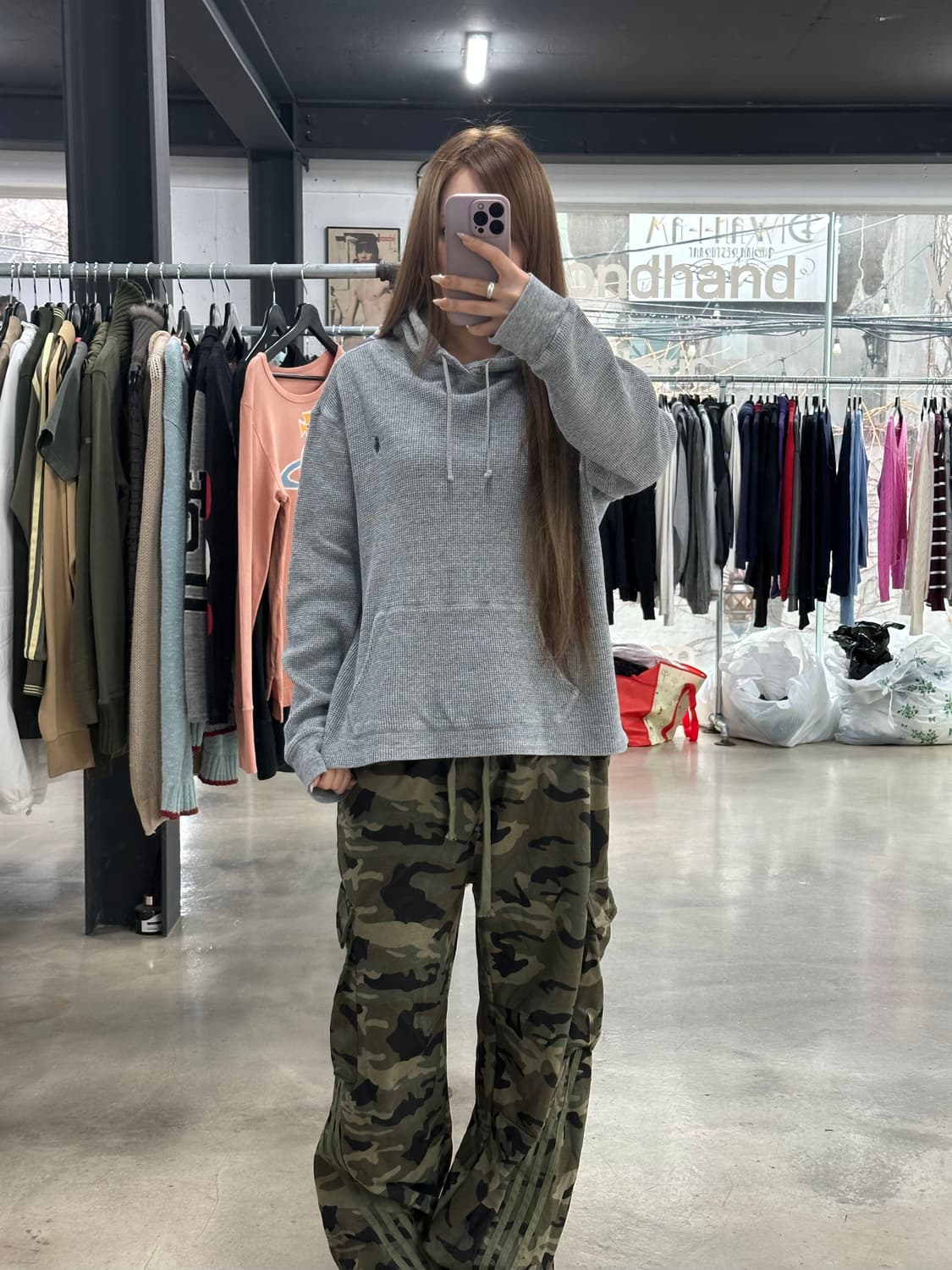 폴로랄프로렌 포니 와플 후드티 상품이미지3