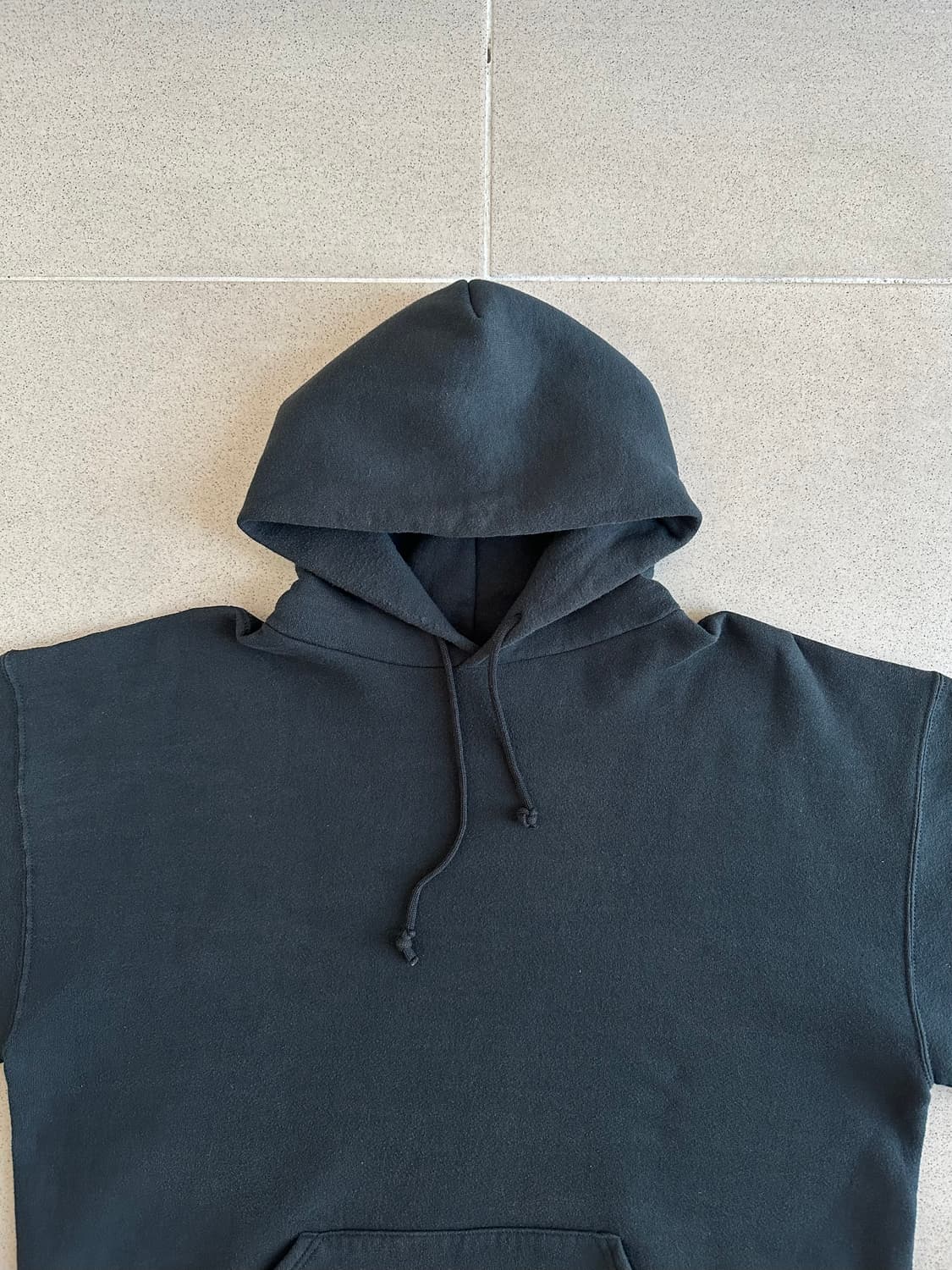 90s 빈티지 러셀 후드 블랙 XL USA 상품이미지4