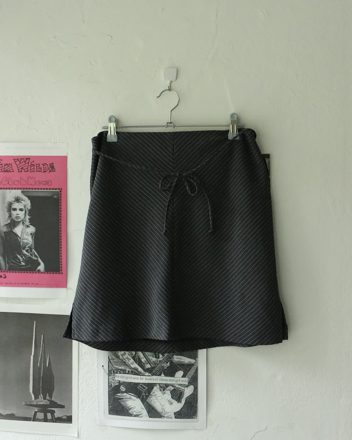 90s USA 핀스트라이프 리본 스커트 상품이미지2