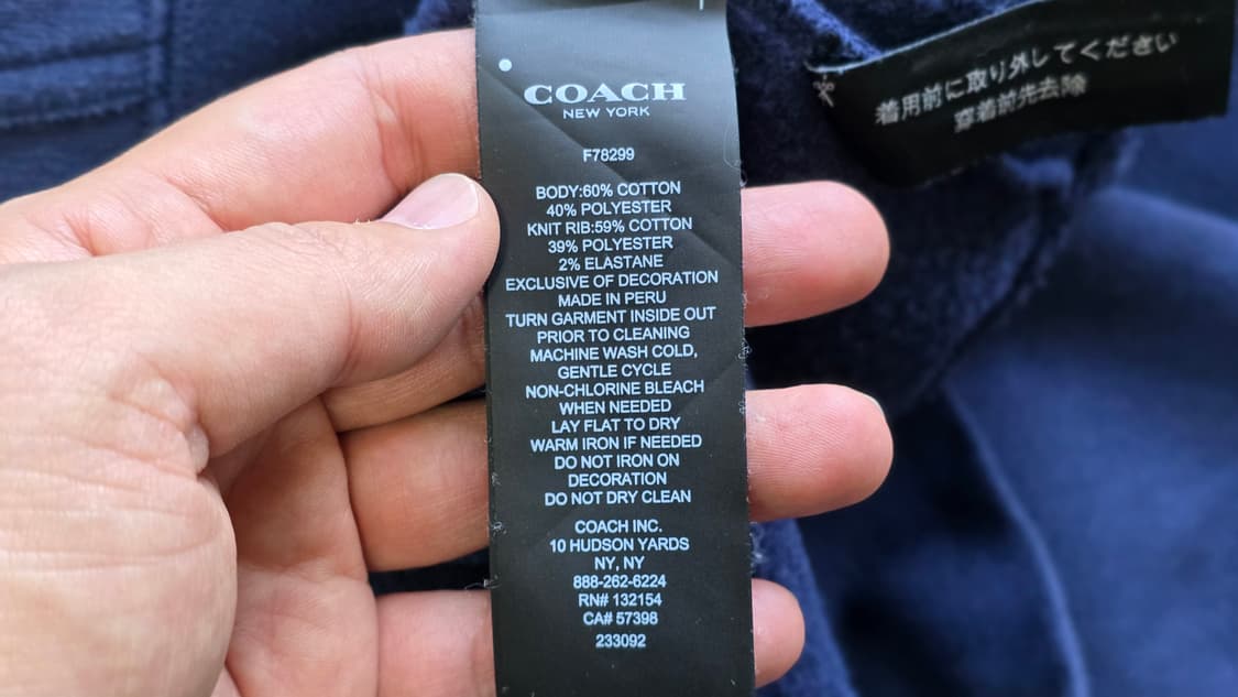 COACH 코치 후드 남성 M , 여성 FREE 상품이미지5