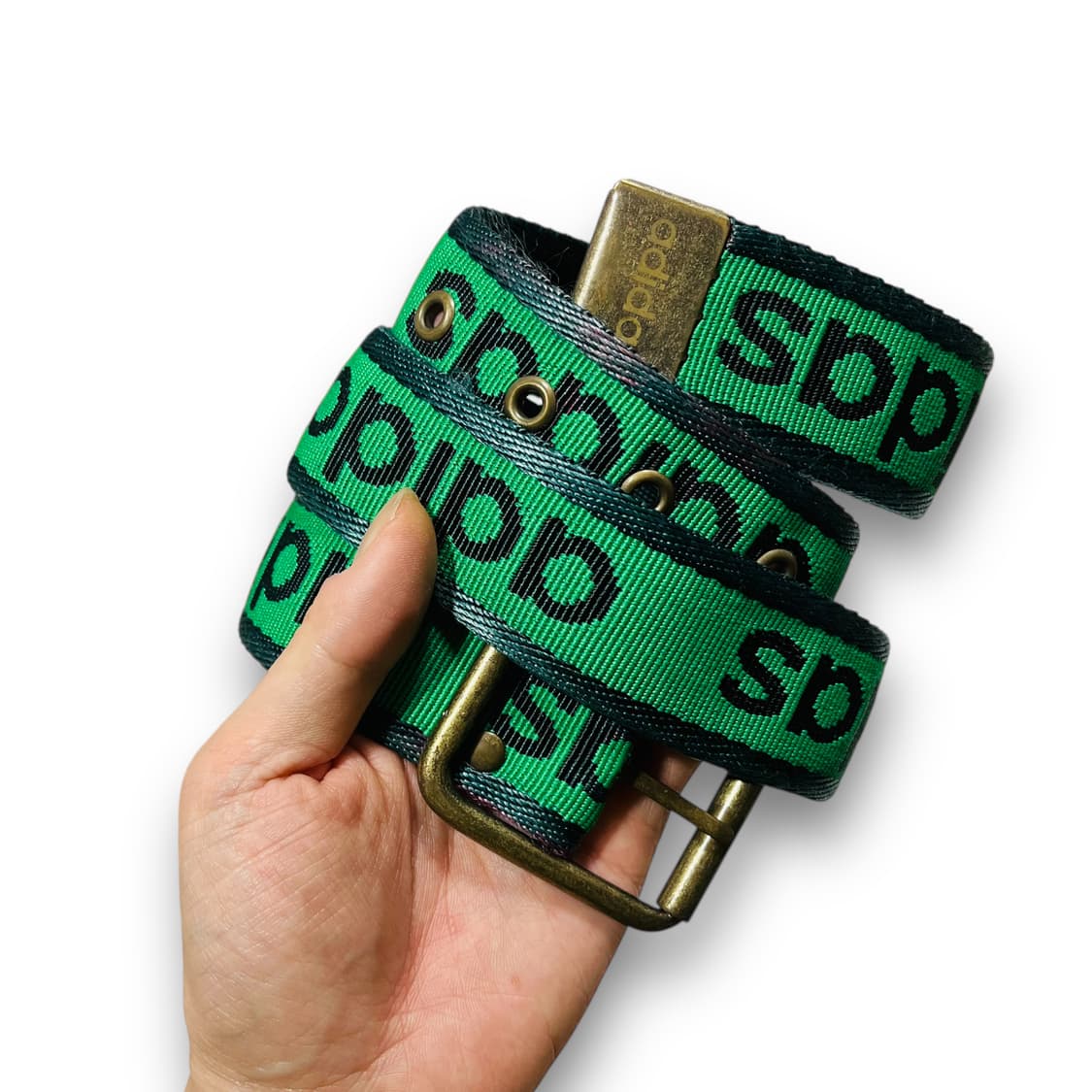 아디다스 00s 스펠아웃 테이프 라인 그린 벨트 상품이미지2