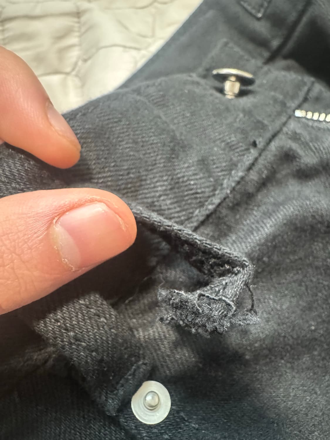 [1] 9999아카이브 플로우 슬릿 커브드 팬츠 블랙 상품이미지4