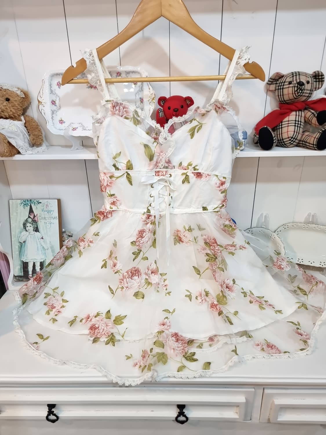 Liz Lisa(리즈리사) 로즈 플라워 쉬폰 원피스 상품이미지5