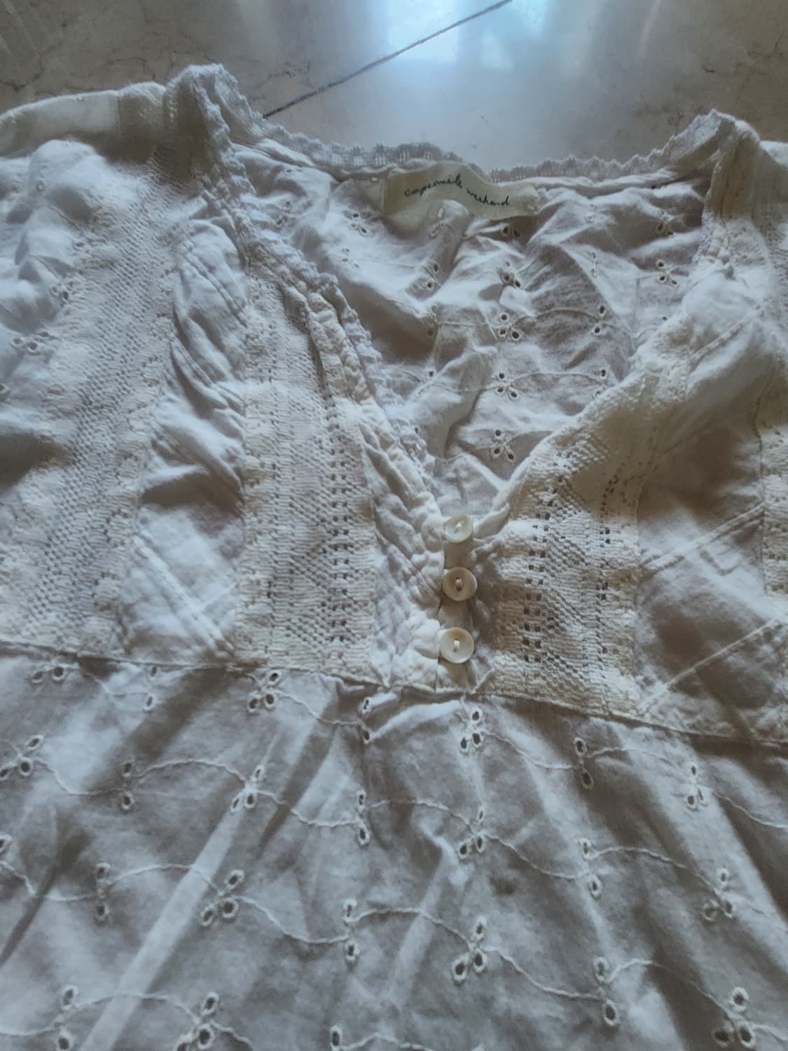 빈티지 모리걸 레이스 블라우스 상품이미지2