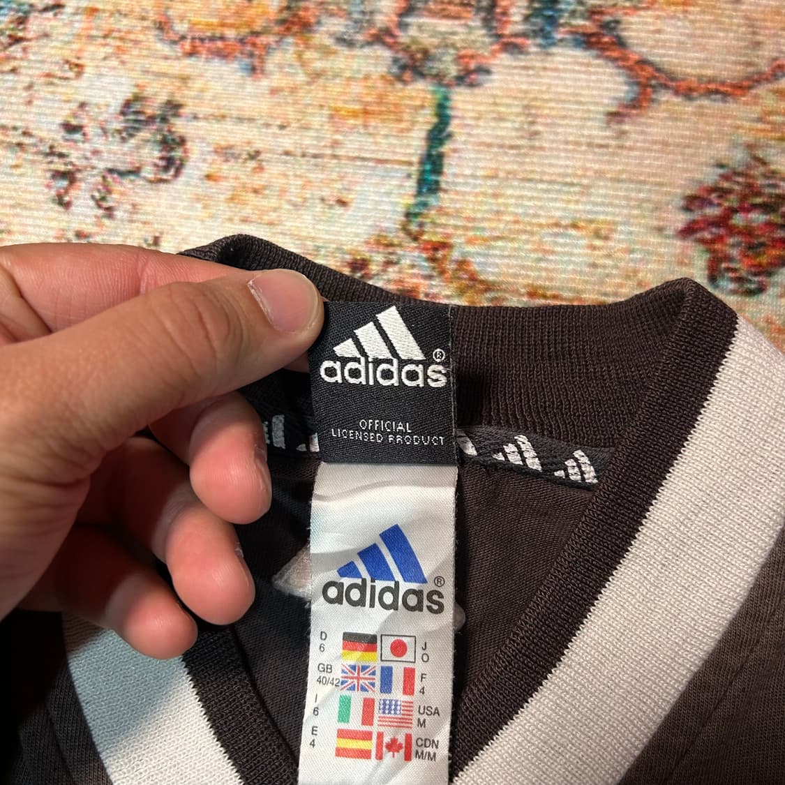 [L] 00s 아디다스 뉴질랜드 올블랙 럭비 반팔 상품이미지6