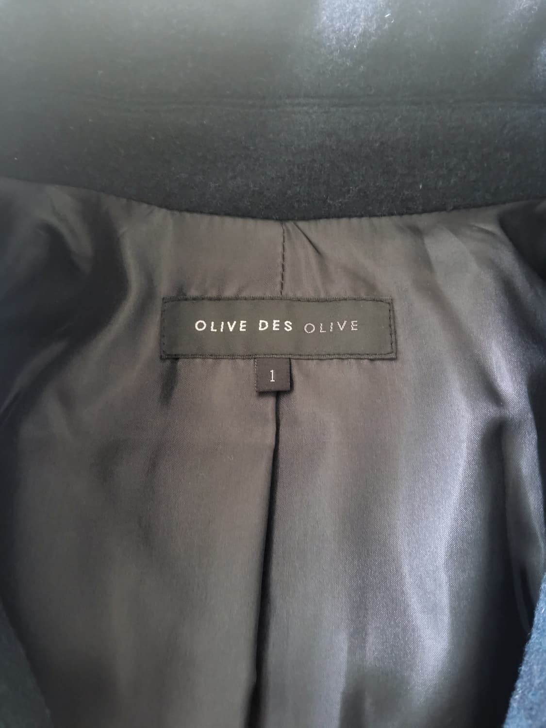 OLIVE DES OLIVE 올리브 데 올리브 울 모직 코트 상품이미지3