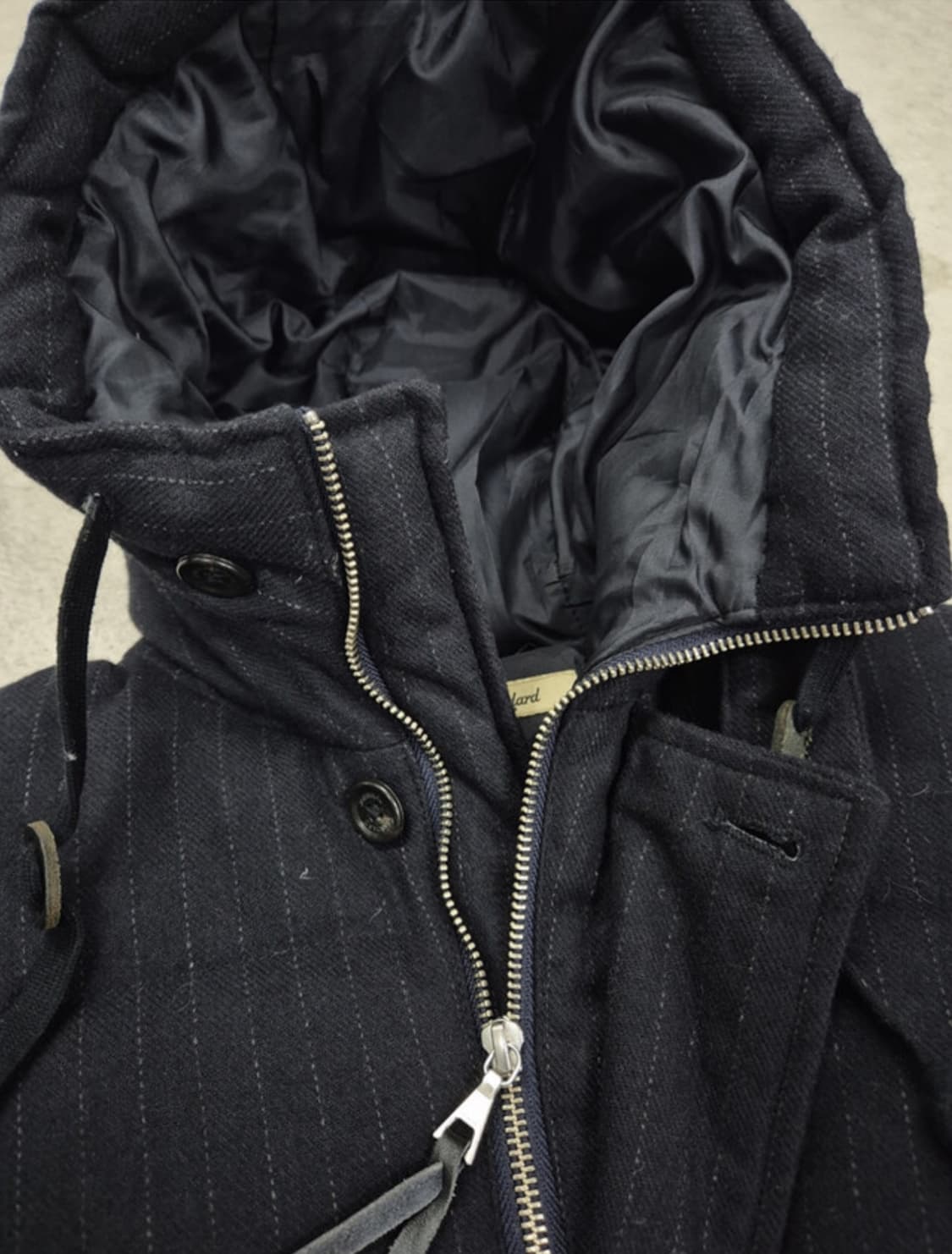 JOURNAL STANDARD, PINSTRIPE HOOD PUFFER  상품이미지7