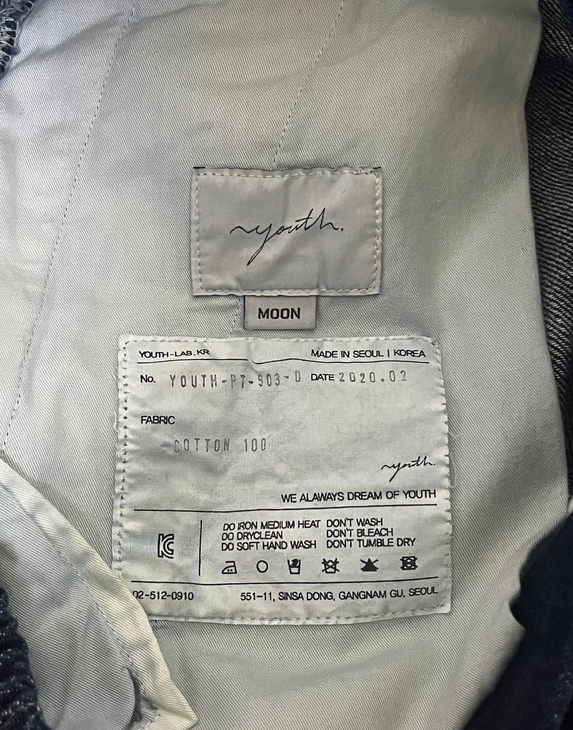 M) Youth Denim Bermuda Pants 상품이미지3