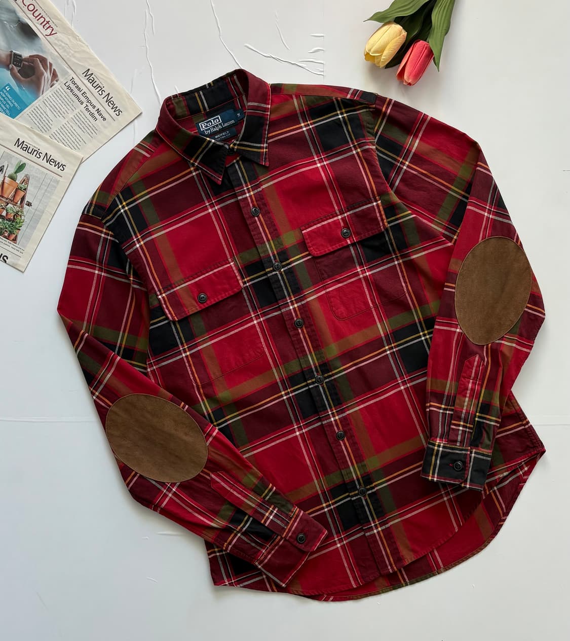 Polo 폴로랄프로렌 엘보 패치 웨스턴 셔츠 상품이미지1