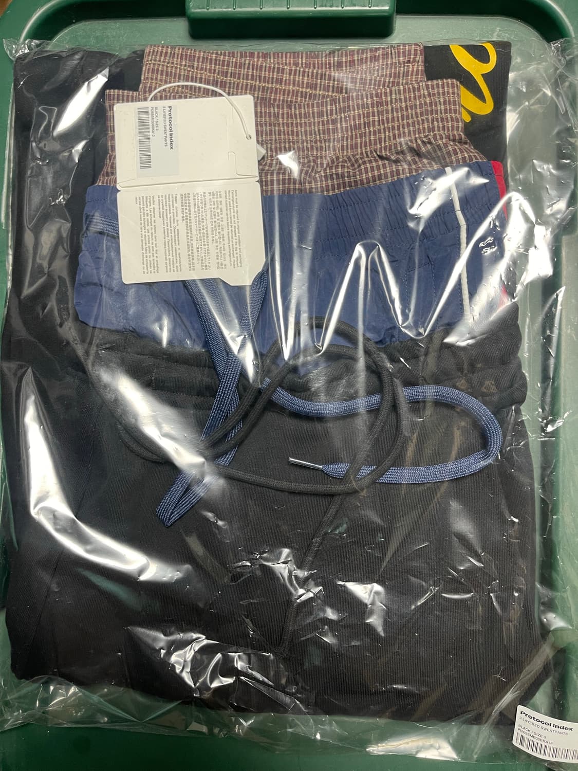 [3] 프로토콜 인덱스 3 레이어드 팬츠 블랙 상품이미지2