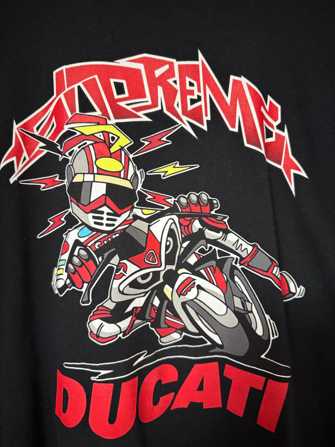 슈프림 Supreme x Ducati 바이크 티셔츠 블랙 24ss 상품이미지2