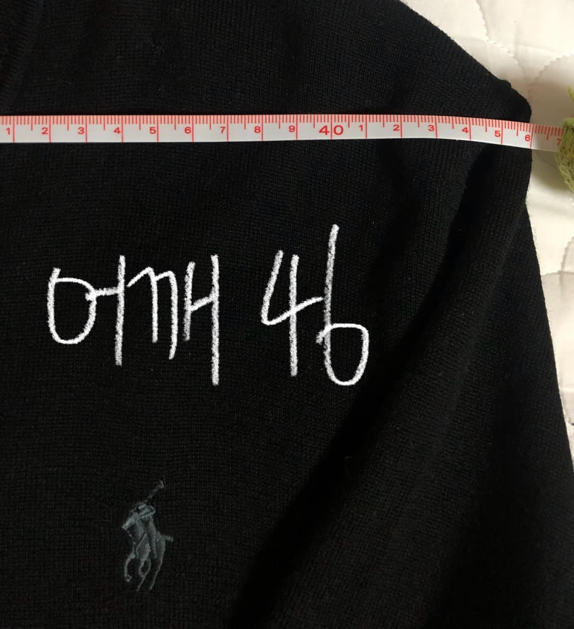 [폴로 랄프로렌] 브이넥 블랙 니트 (실버 포니) 상품이미지6