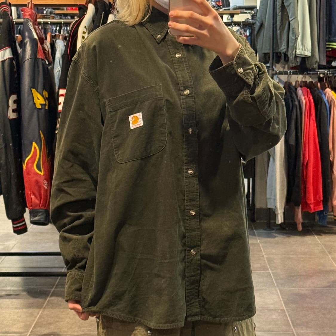 [NO.9] 칼하트 코듀로이 긴팔셔츠 상품이미지3