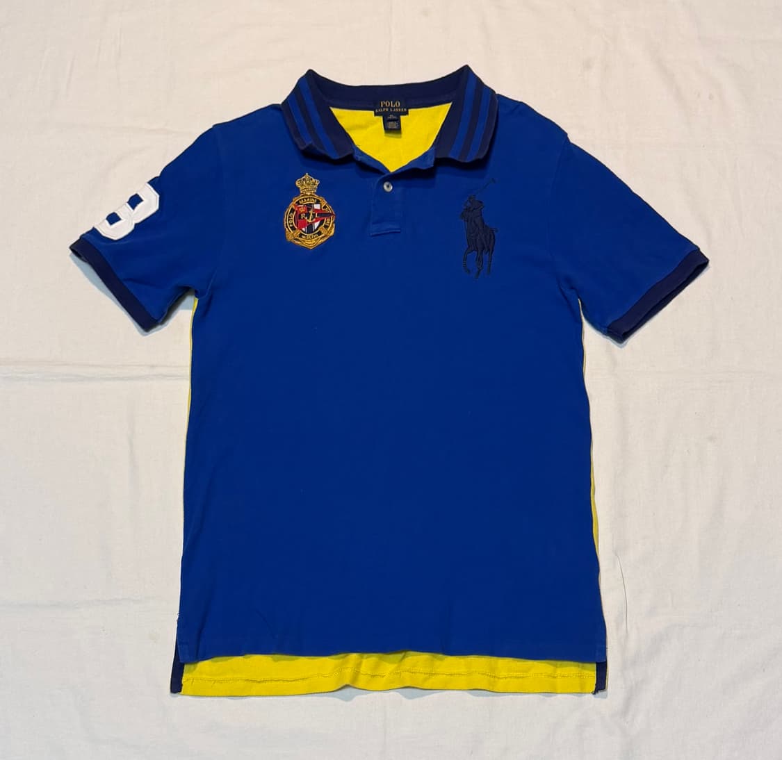 폴로 랄프로렌 빅포니 치프키프 마린 카라티 블루 옐로우 상품이미지1