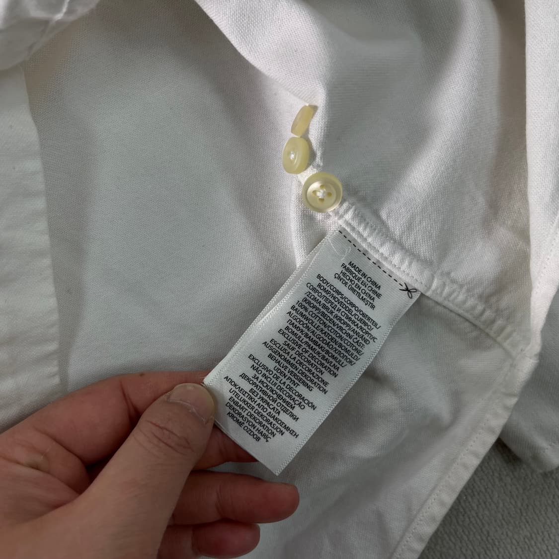 105 폴로랄프로렌 화이트 코튼 셔츠 상품이미지8