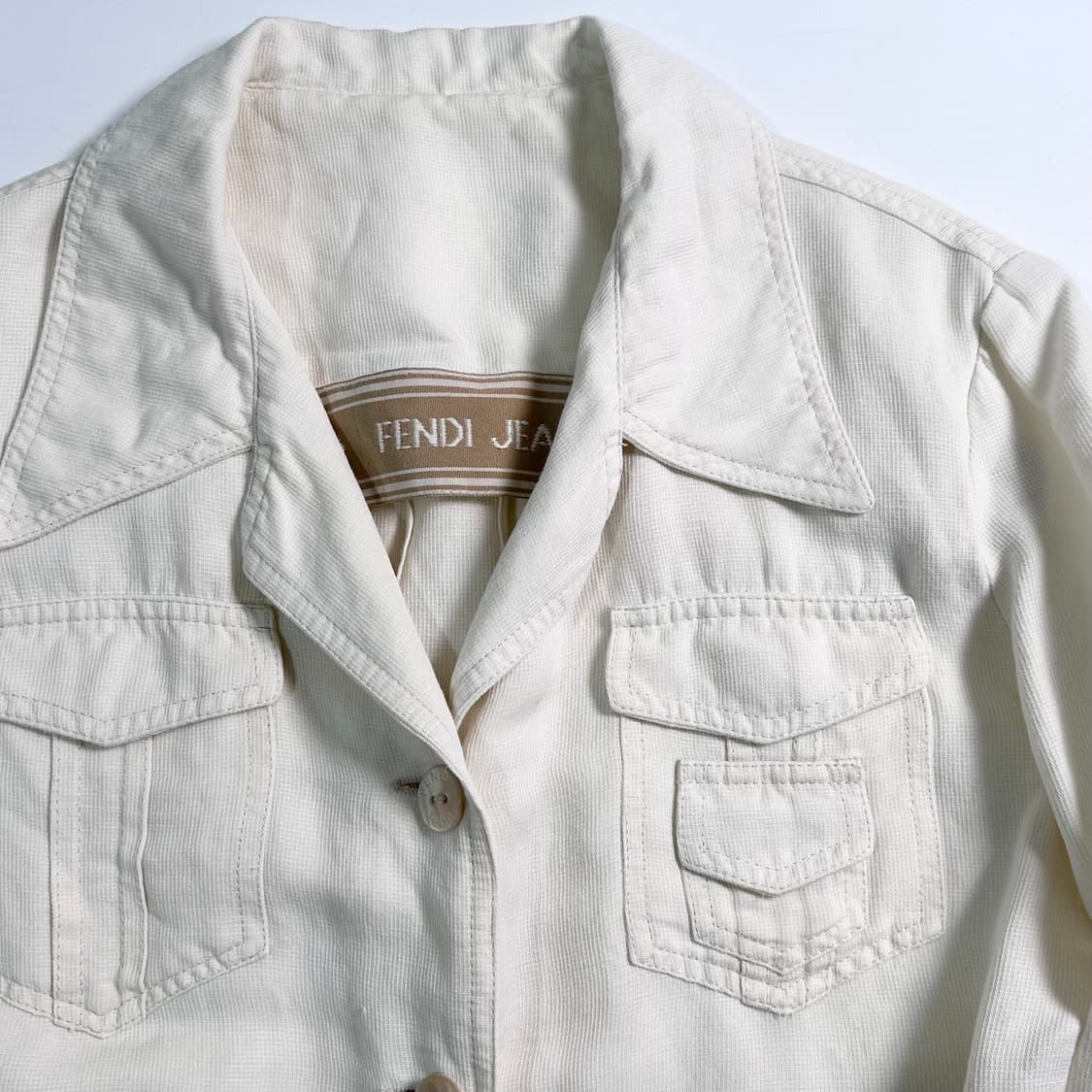 90s 펜디 린넨/코튼 자켓 상품이미지3
