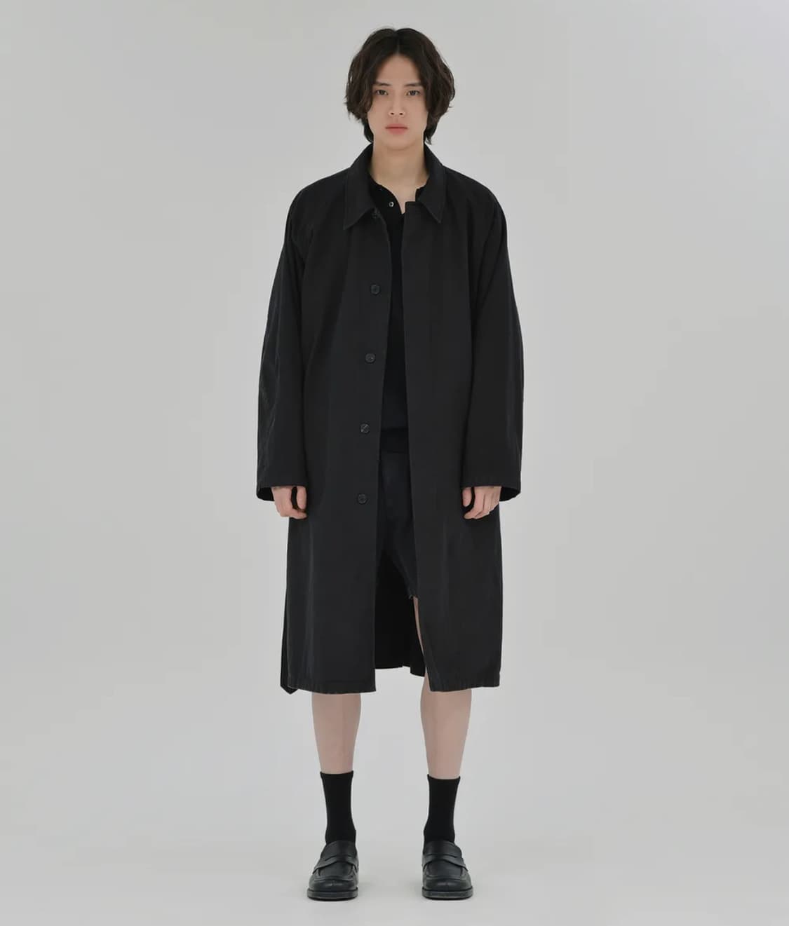 [새상품] 브라운야드 워시드 트렌치 코트 블랙 4사이즈 상품이미지1