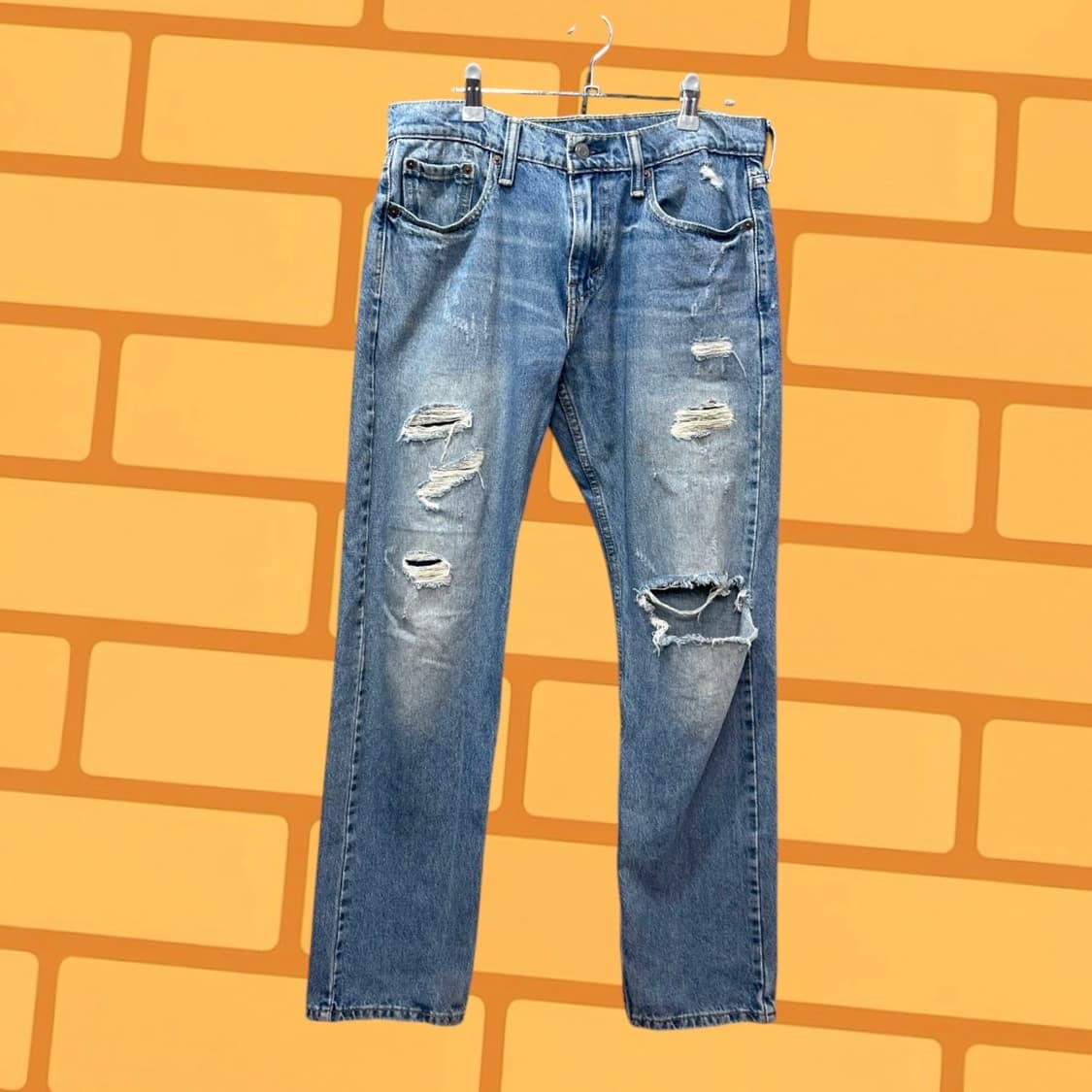 리바이스 502 데미지드 데님 팬츠 (32) 상품이미지4