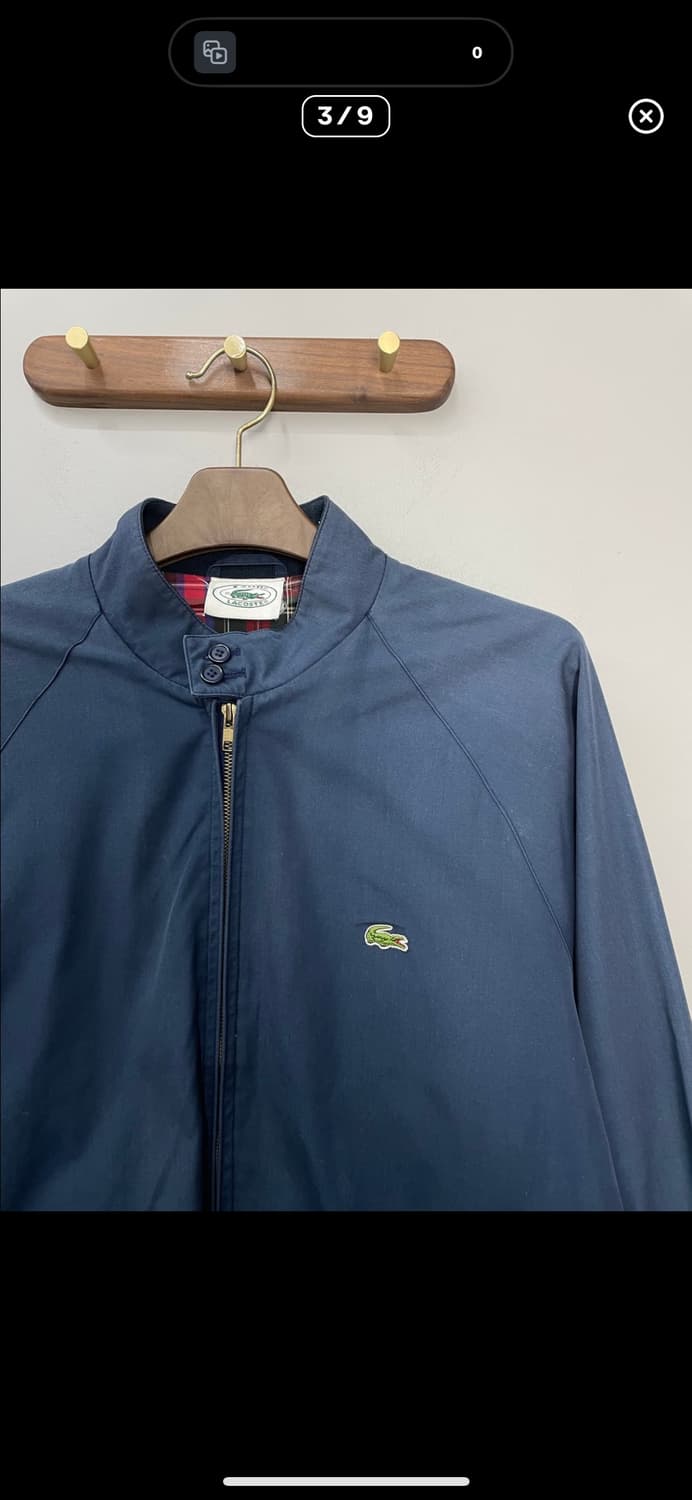 라코스테 하이넥 스윙탑 블루종 자켓 A3202 상품이미지2