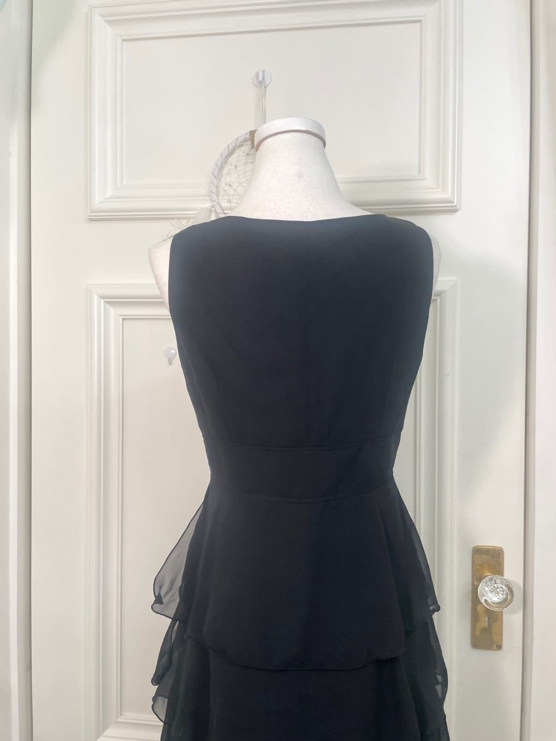 black ruffle shirring princess opc 상품이미지4