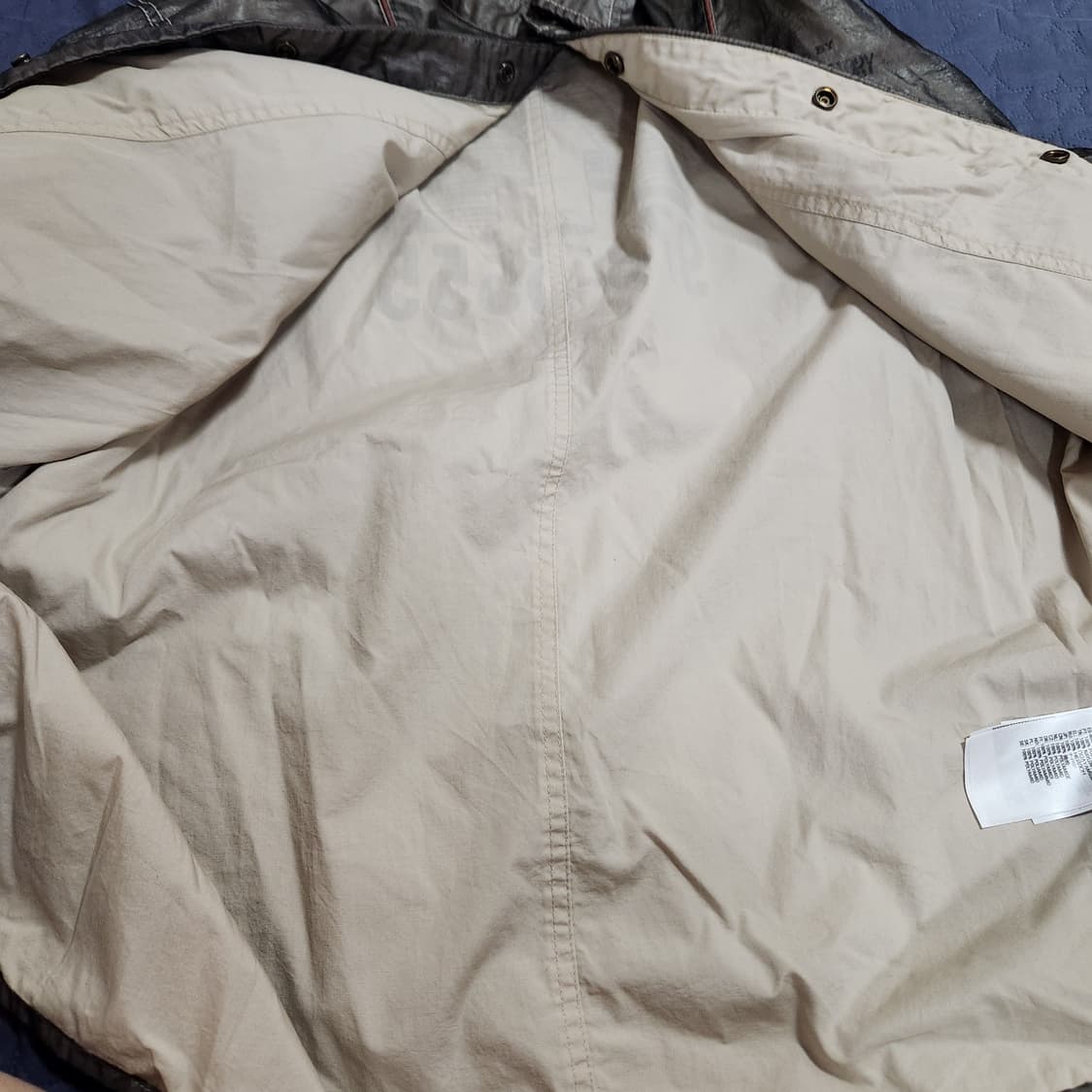 디젤 DIESEL S-U24 나일론 오버셔츠 자켓 올리브 L 상품이미지6