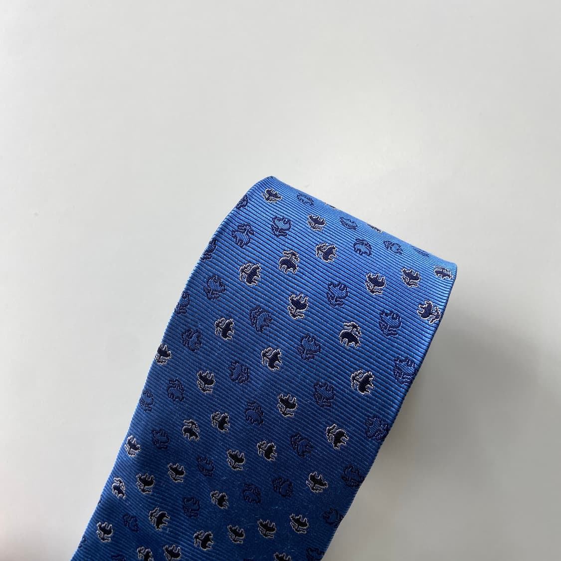 택달린 미사용품 브룩스브라더스 모노그램 명품 정품 넥타이8.3cm 상품이미지5