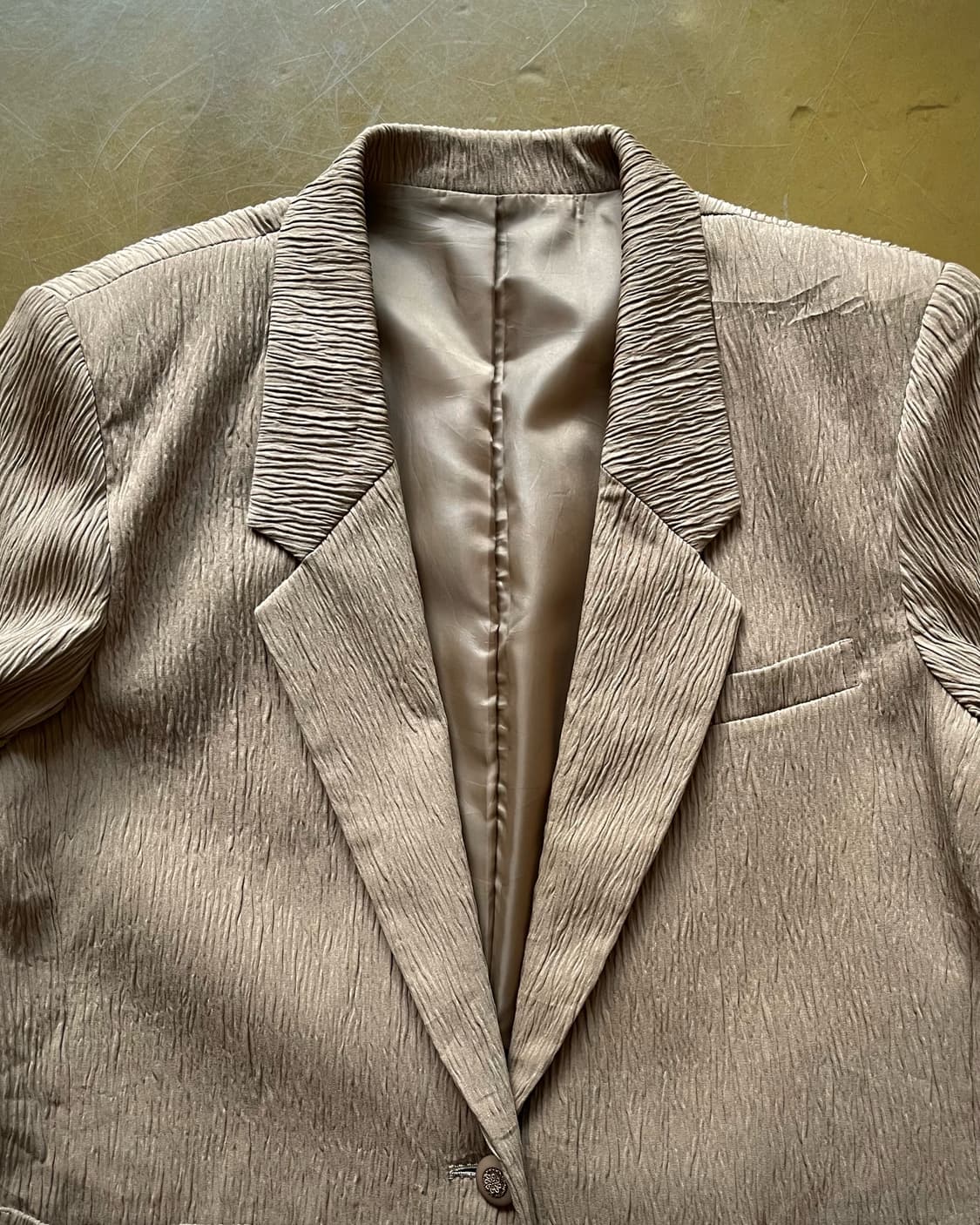 1980-90s Kasaki Japan Old Pleats Blazer 상품이미지6