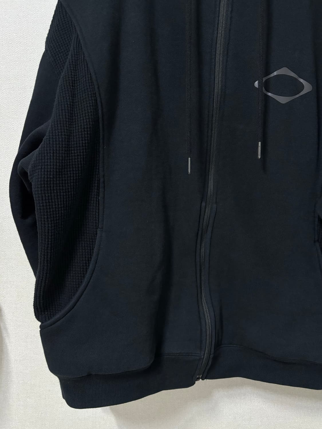 (L) 미스치프 와플 후드집업 블랙 상품이미지4